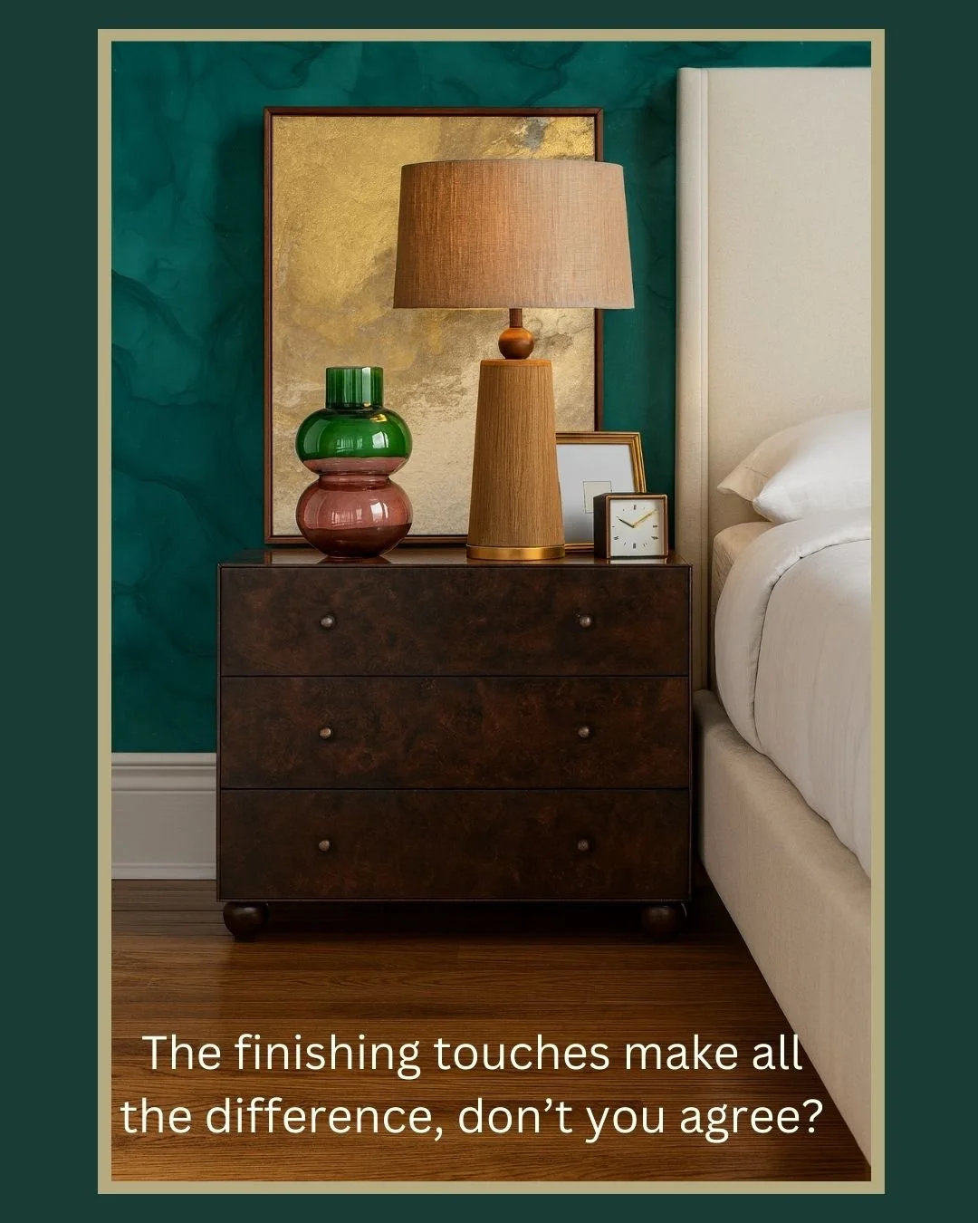 The finishing touches make all the difference. 

Styled with finds from Minted, Mitzi, Lulu and Georgia, Nordstrom, and Rejuvenation, proof that layered art, lighting, and accessories can elevate any space. 

Save for styling inspo 

Tap the link in 