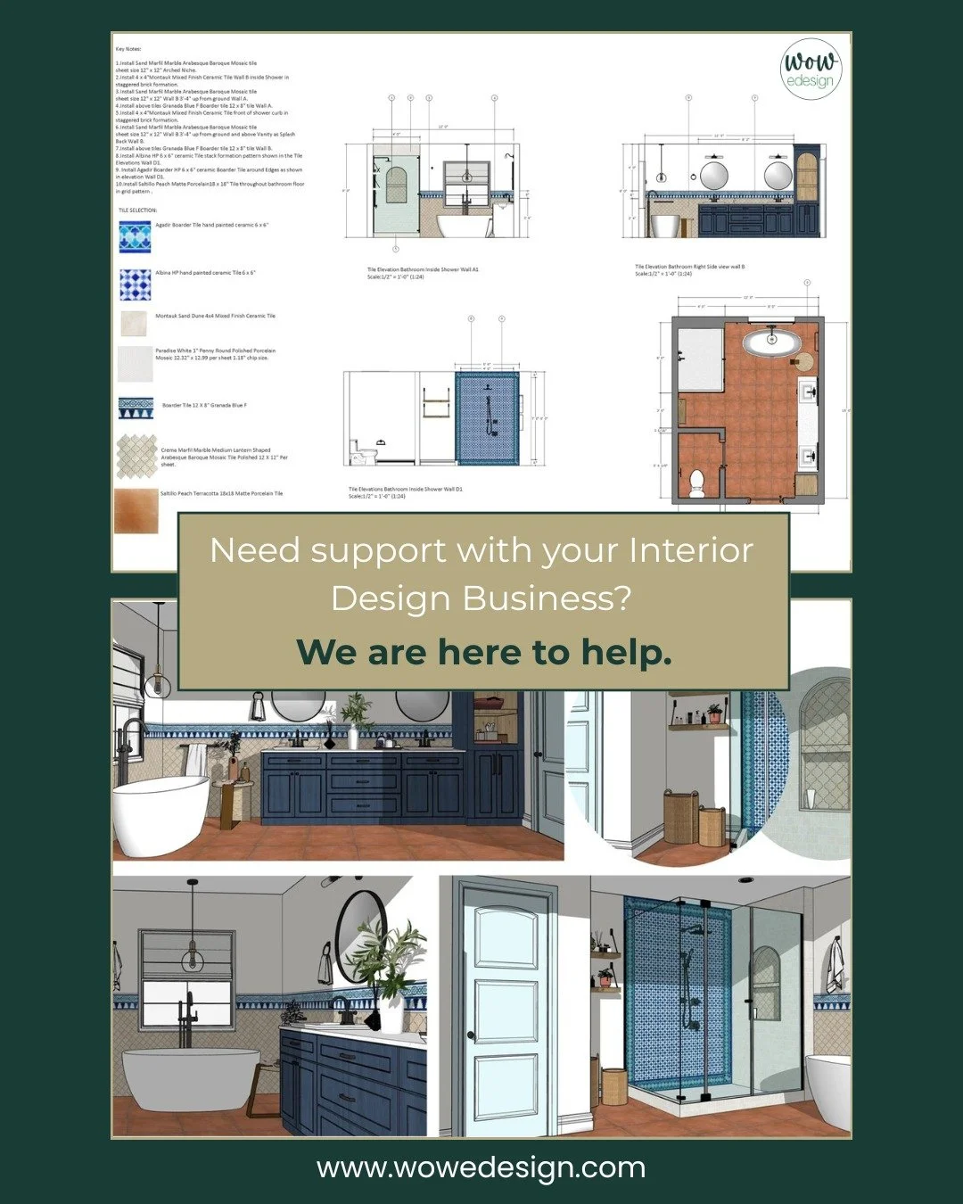 Running an interior design business doesn&rsquo;t have to be overwhelming. We provide tailored design support to help you save time, stay on track, and confidently take on more clients without the stress.

Here&rsquo;s some services we provide to hel