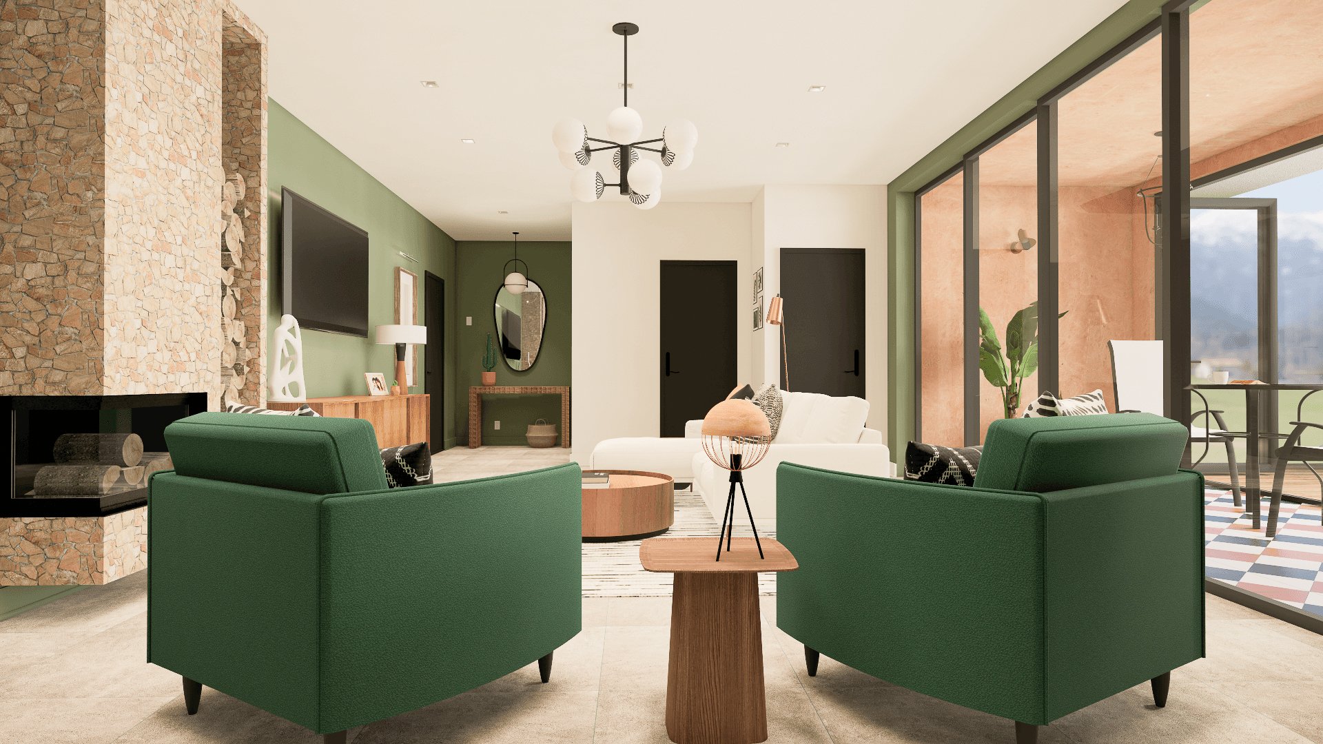 Open concept living area designed with natures colors and materials by wowedesign an online Interior Design Studio.jpg