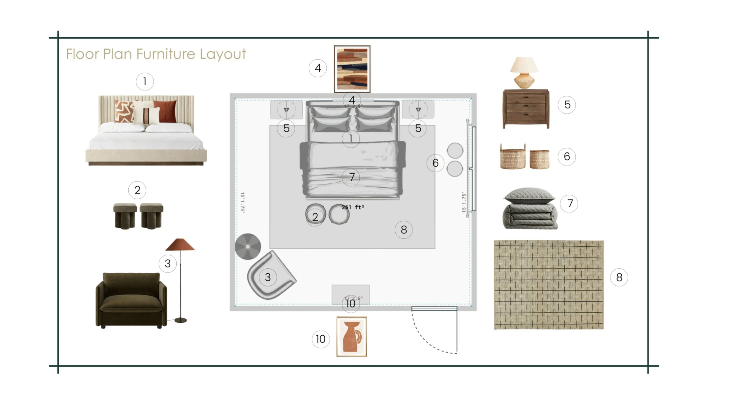 Furniture Floor Plan Layout Plus Dimensioned Installation Notes