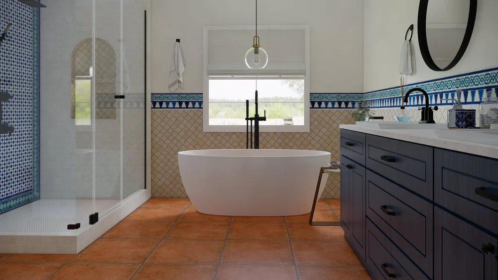 Southern Spain Inspired Bathroom — wowedesign.com | Virtual Interior ...