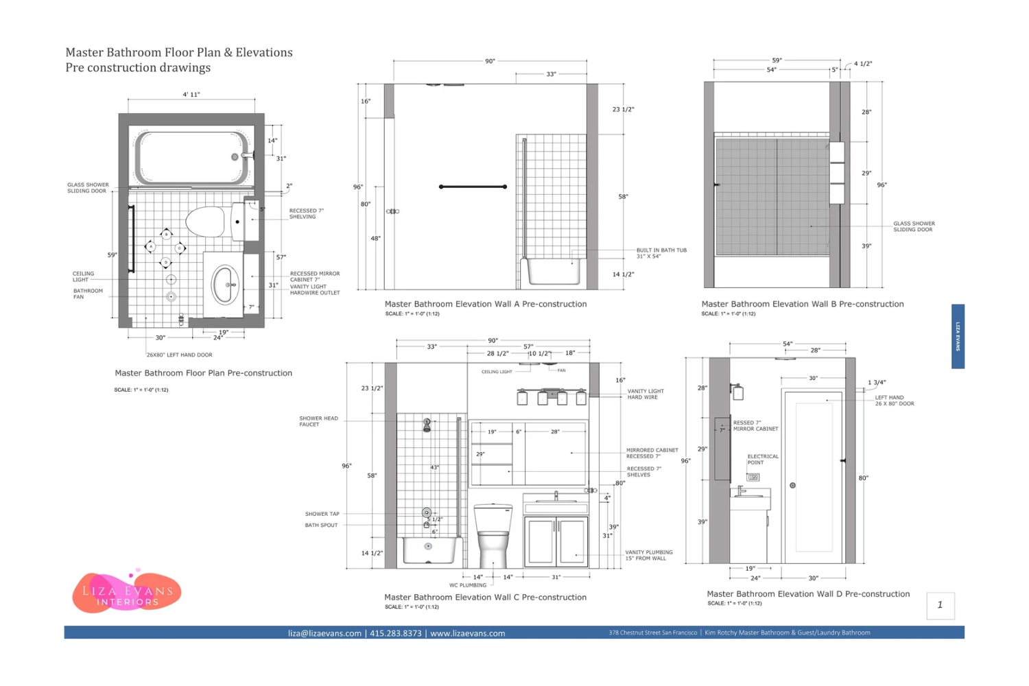 Karen Miller bathroom technical documentation