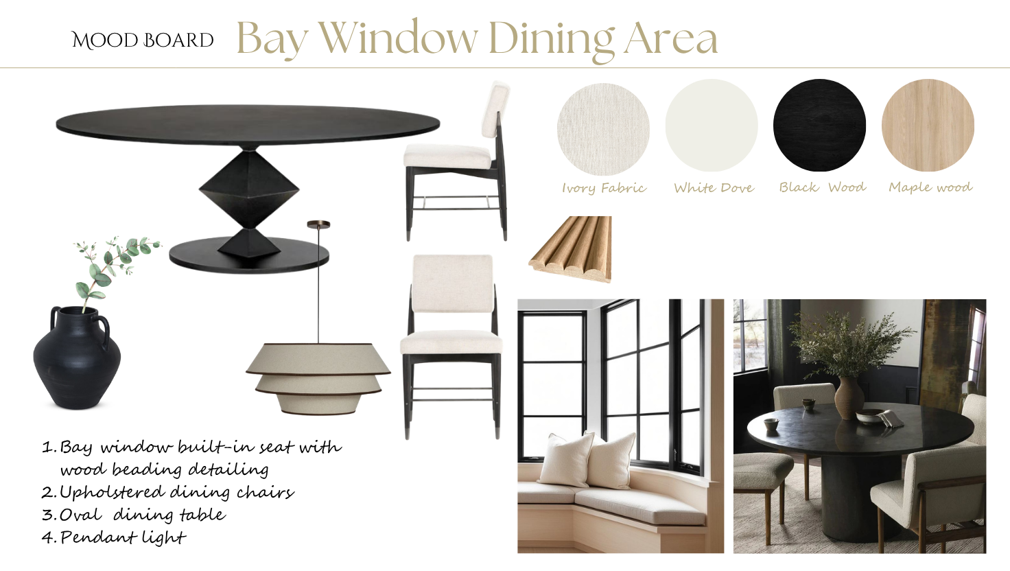 Richmond Street dining room concept board