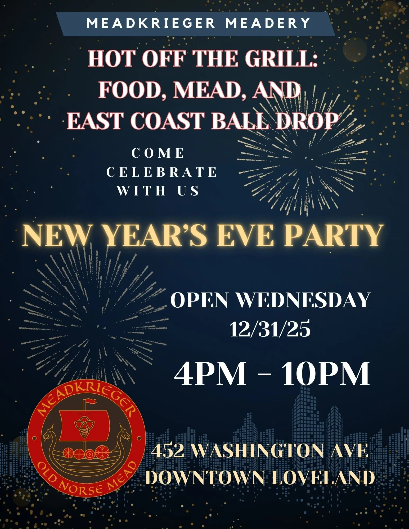 Hot Off the Grill - New Years Eve Party! 