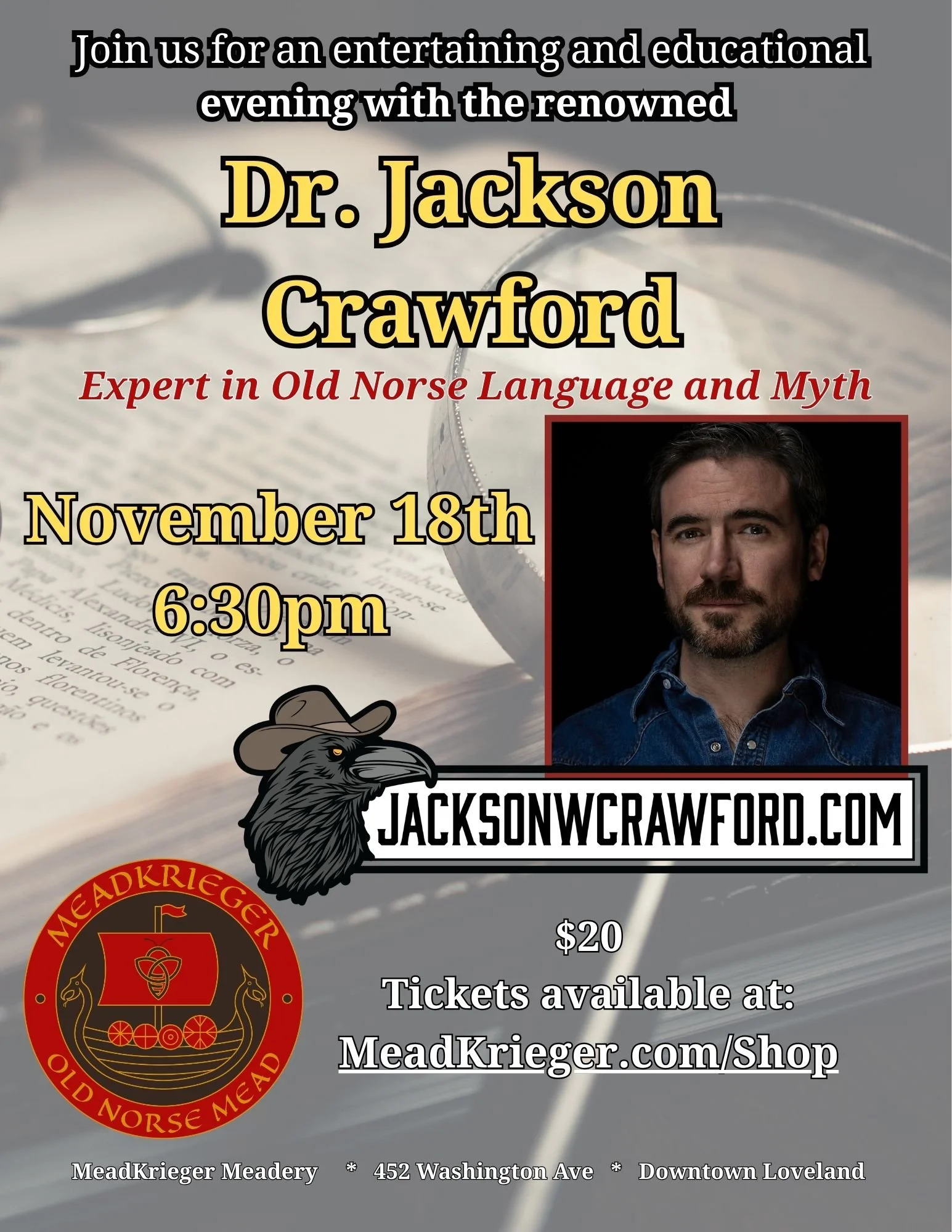 Dr. Jackson Crawford - November 18th