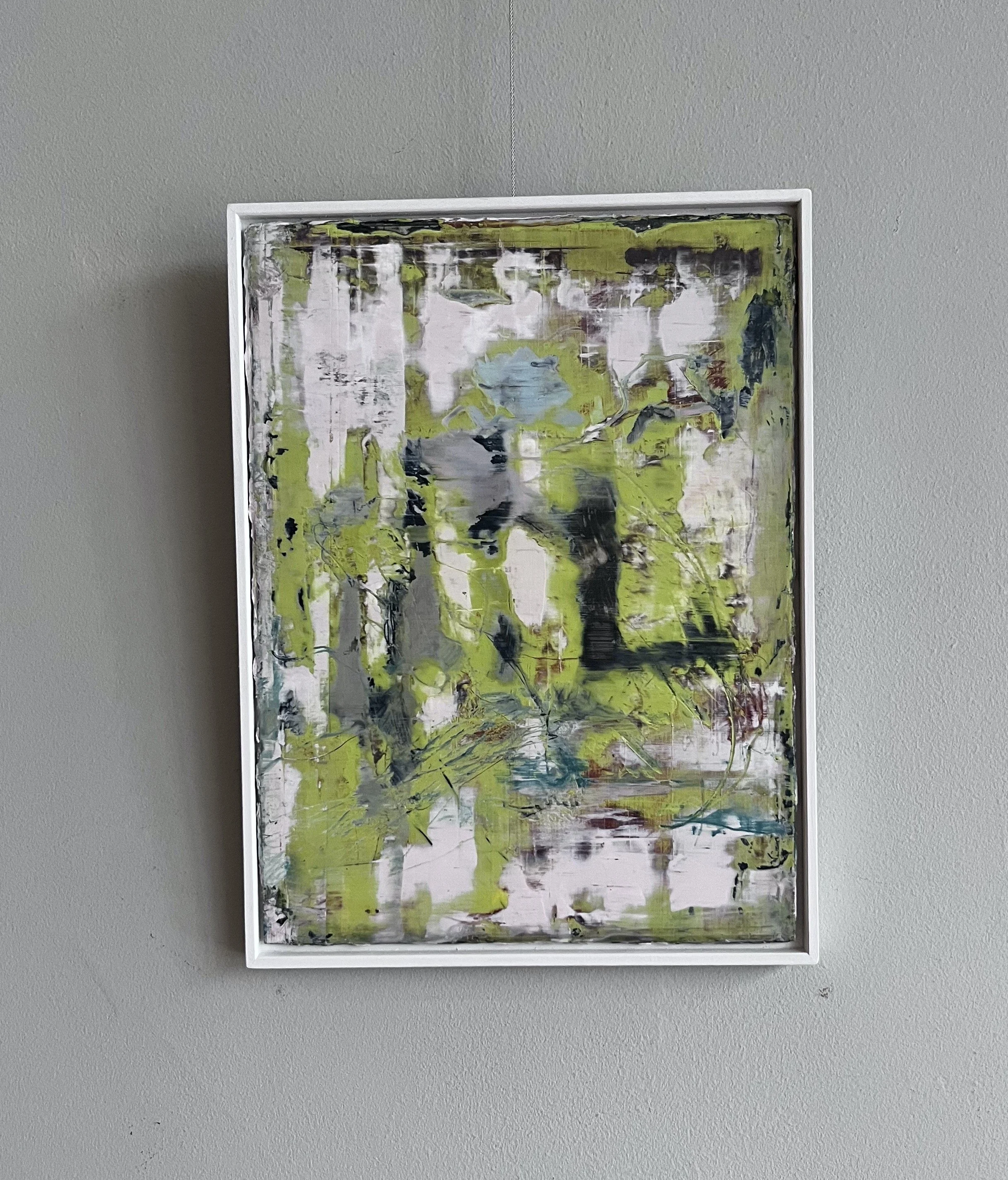 'entangled' oil and cold wax on aluminium