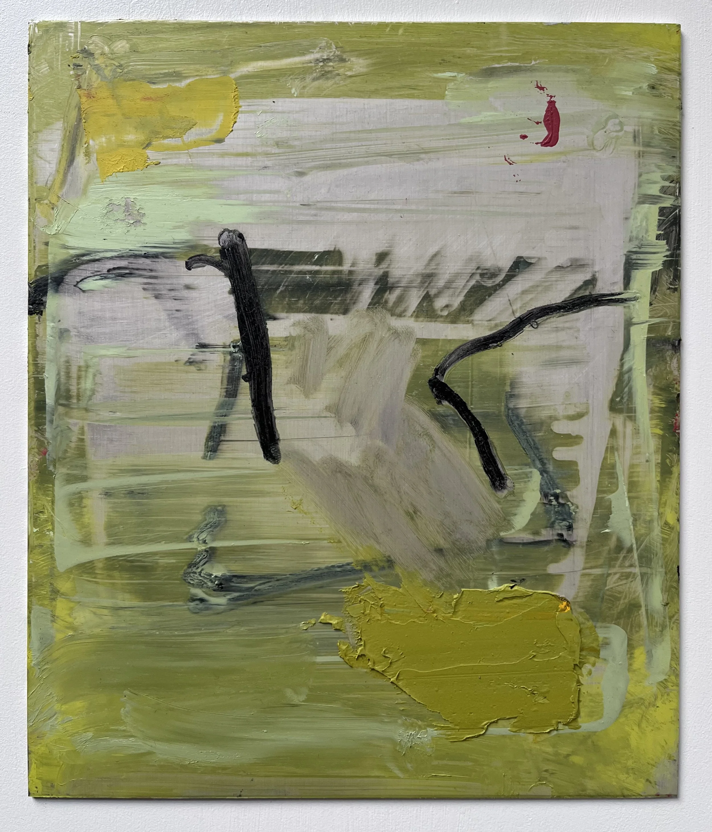 'unstable' oil and cold wax on aluminium