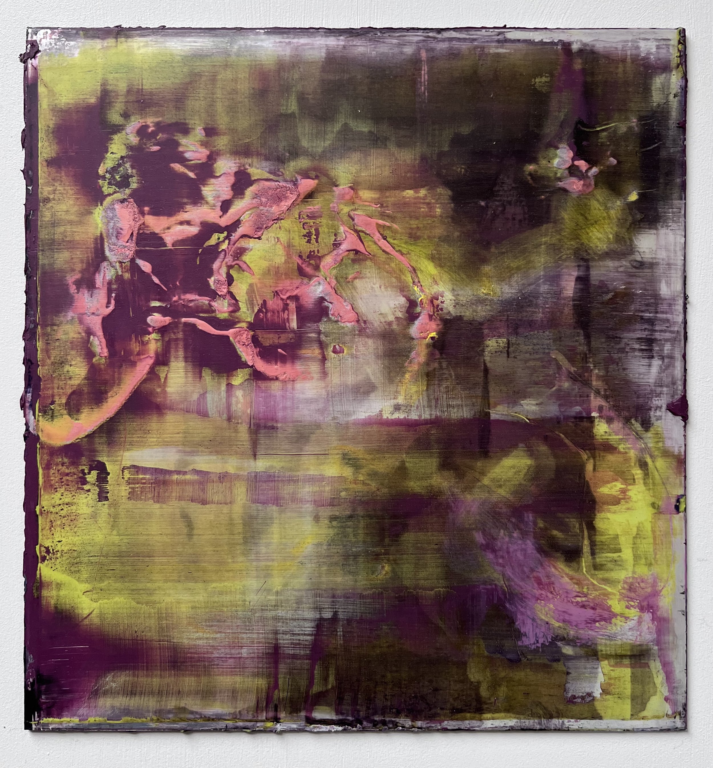 'unveiling' oil and cold wax on aluminium