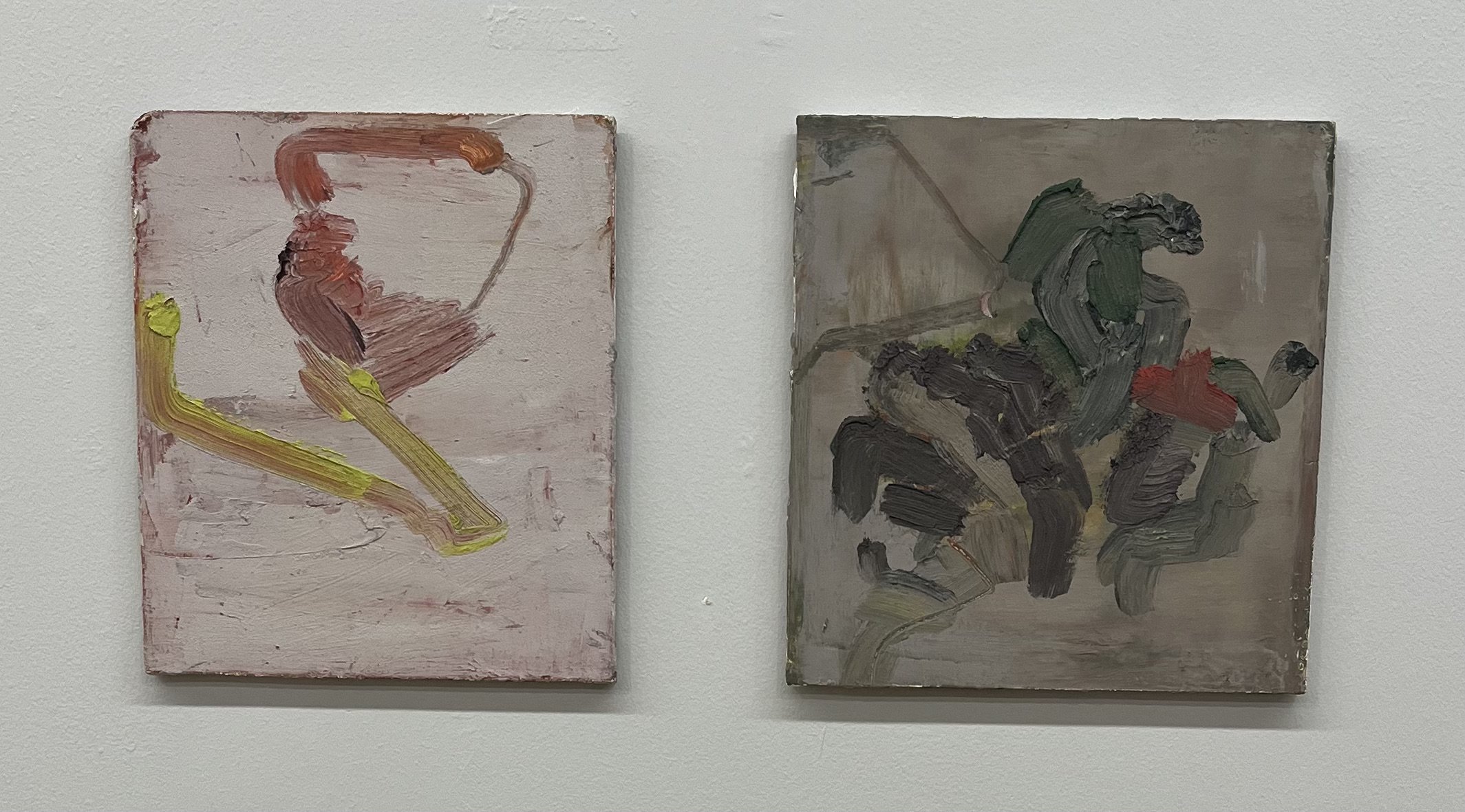 'whispering' and 'half glimpsed' (220x255mm & 240x255mm)