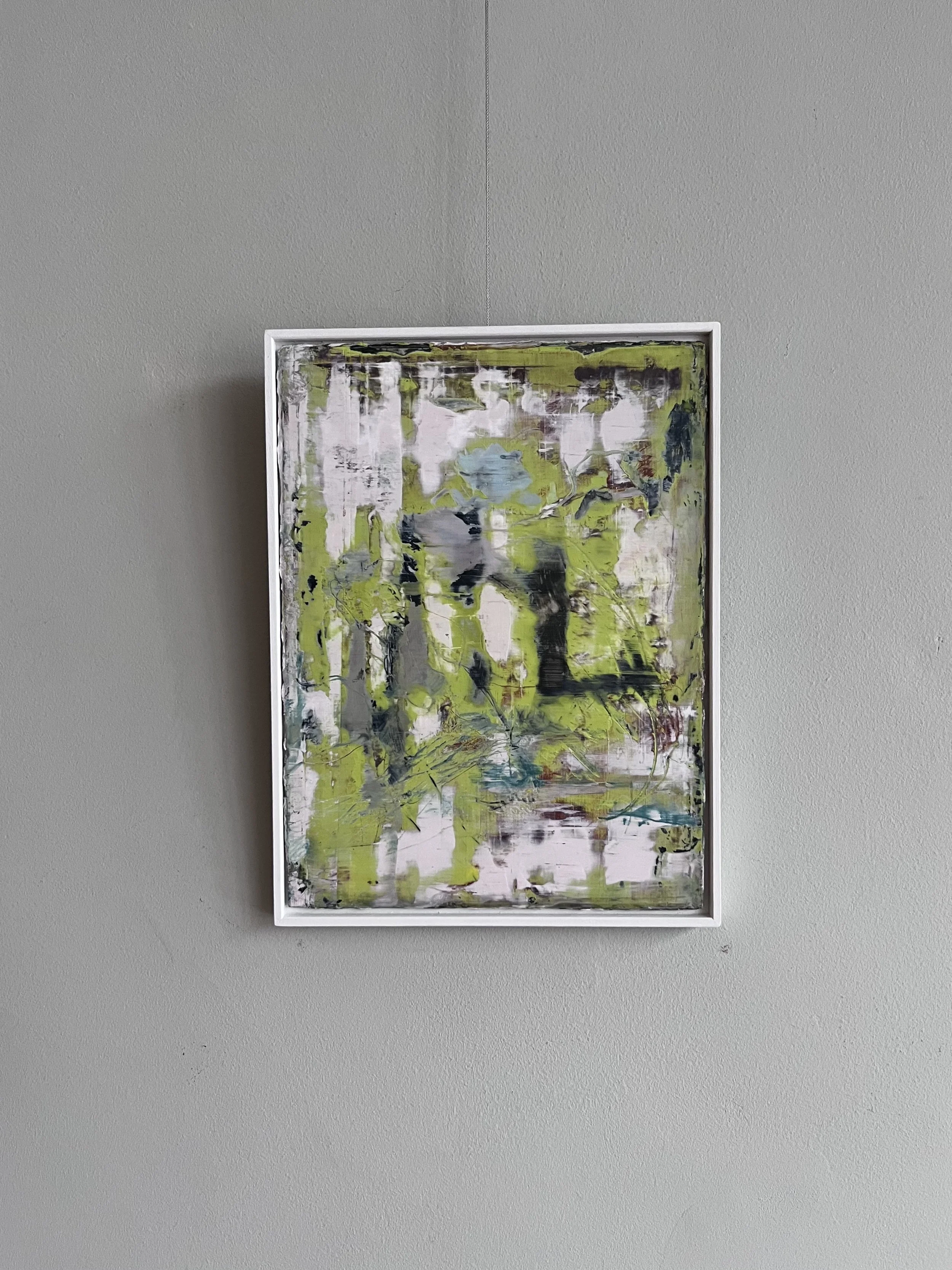 'entangled' oil and cold wax on aluminium