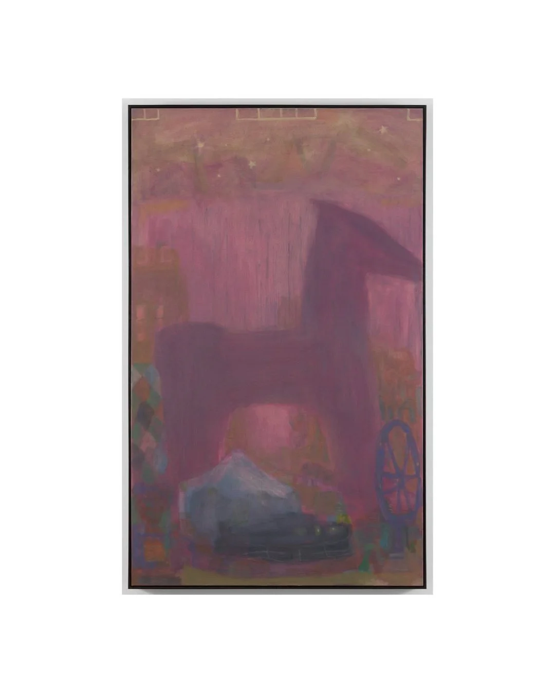 @kathyhuiliu Caught in a Dream, 2024, oil on linen, 180x110cm #kathyliu #michaelreidsydney