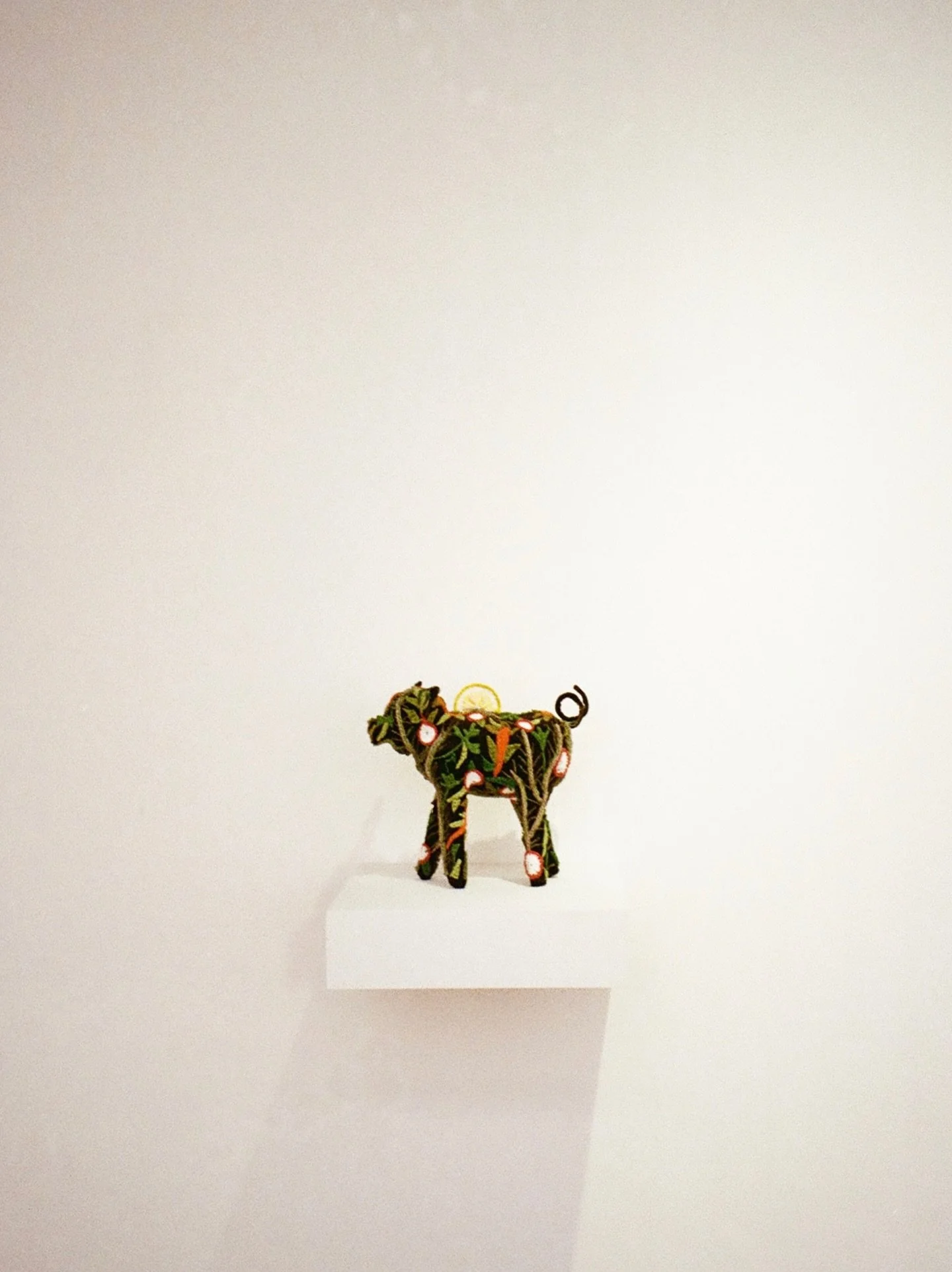 @mister_caitlin Garnish, 2025, hand-crocheted cotton string, glue, and vintage velvet on mixed-media armature, 20.3 x 21.5 x 15.2cm #caitlinmccormack

First photo, @robyn.graham
Documentation,&nbsp;@studio_adamson

I Saw It All Around Me
4th - 8th of
