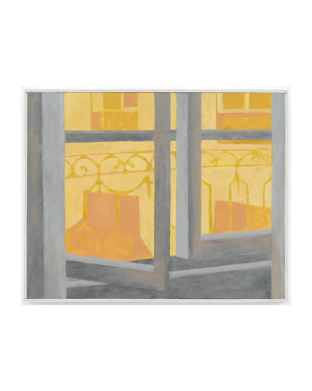 @niccolodebole Threshold, 2025, oil and charcoal on panel in artist&rsquo;s frame, 40.6 x 50.8 cm #niccolodebole