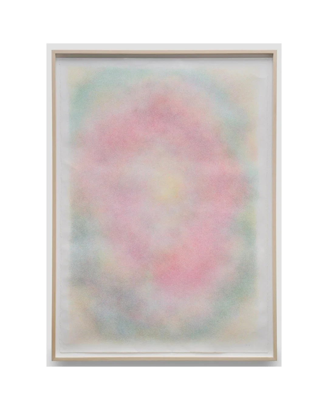 @sheng_weaves Red (Iris), 2026, Colour pencil on cotton paper, framed, 61 &times; 42 in #shenglor