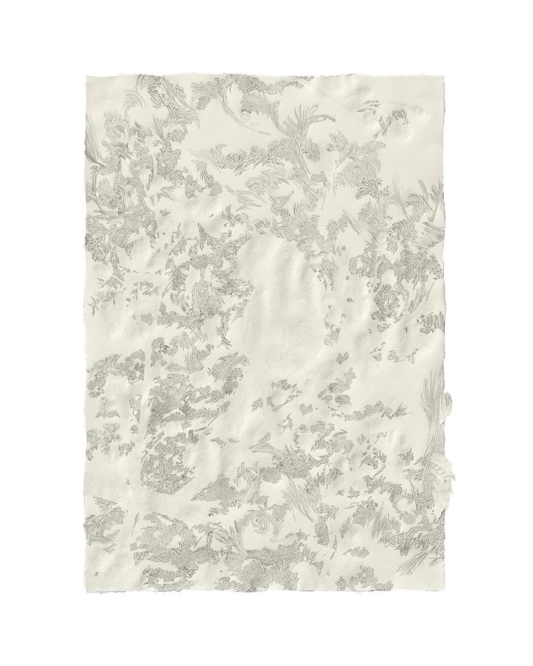 @fabricesouv Untitled, 2022, Pencil, eraser and collage on paper, 37.7 x 26 cm #fabricesouvereyns