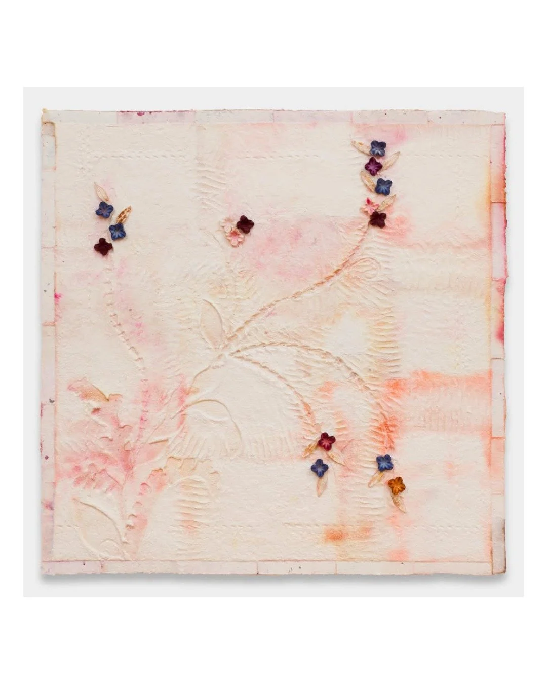 @yanaminai Diaphanous mountain, 2026, Handmade dyed paper on panel, 48 x 48 inches #aryanaminai