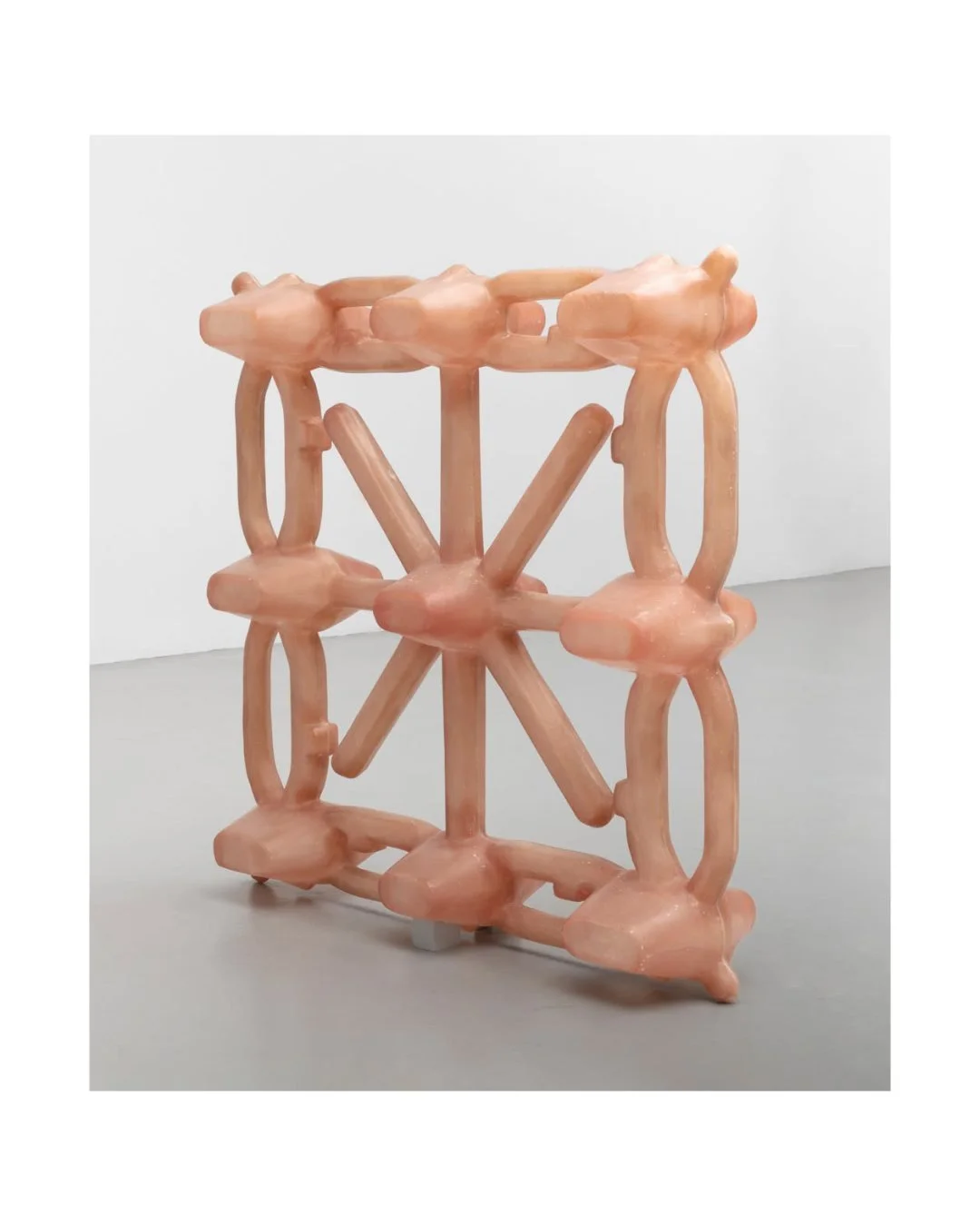 @___aha Pleaser, 2026, Fiberglass, polyester resin, pigment, 40.5 x 40.5 x 10&rdquo; #amandaatria @yalesculpture
