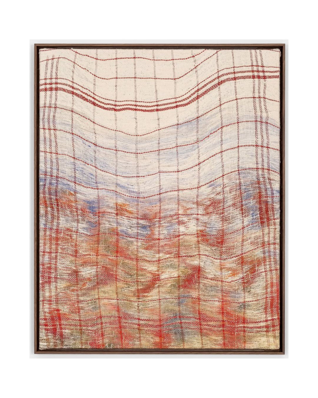 @luciakempkes To Harvest A Promise Dissolving In Heat # 5, 2025, Acrylic paint and pigment on cotton thread, 101 x 81cm, Photo credit: Mathias V&ouml;lzke #luciakempkes