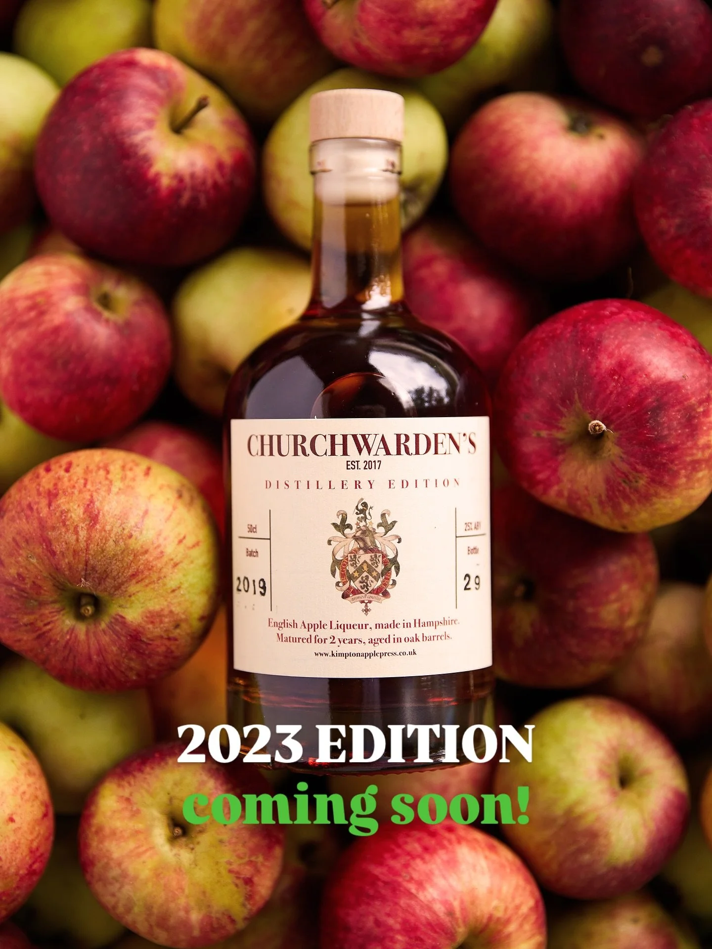 As the weather&rsquo;s turned, we&rsquo;re looking forward to a nice warming glass of Churchwarden&rsquo;s by the fire! 2023 edition coming soon! Email us now to pre order your bottle 🥃 #appleliqueur #churchwardens #awardwinning #greattaste #christm