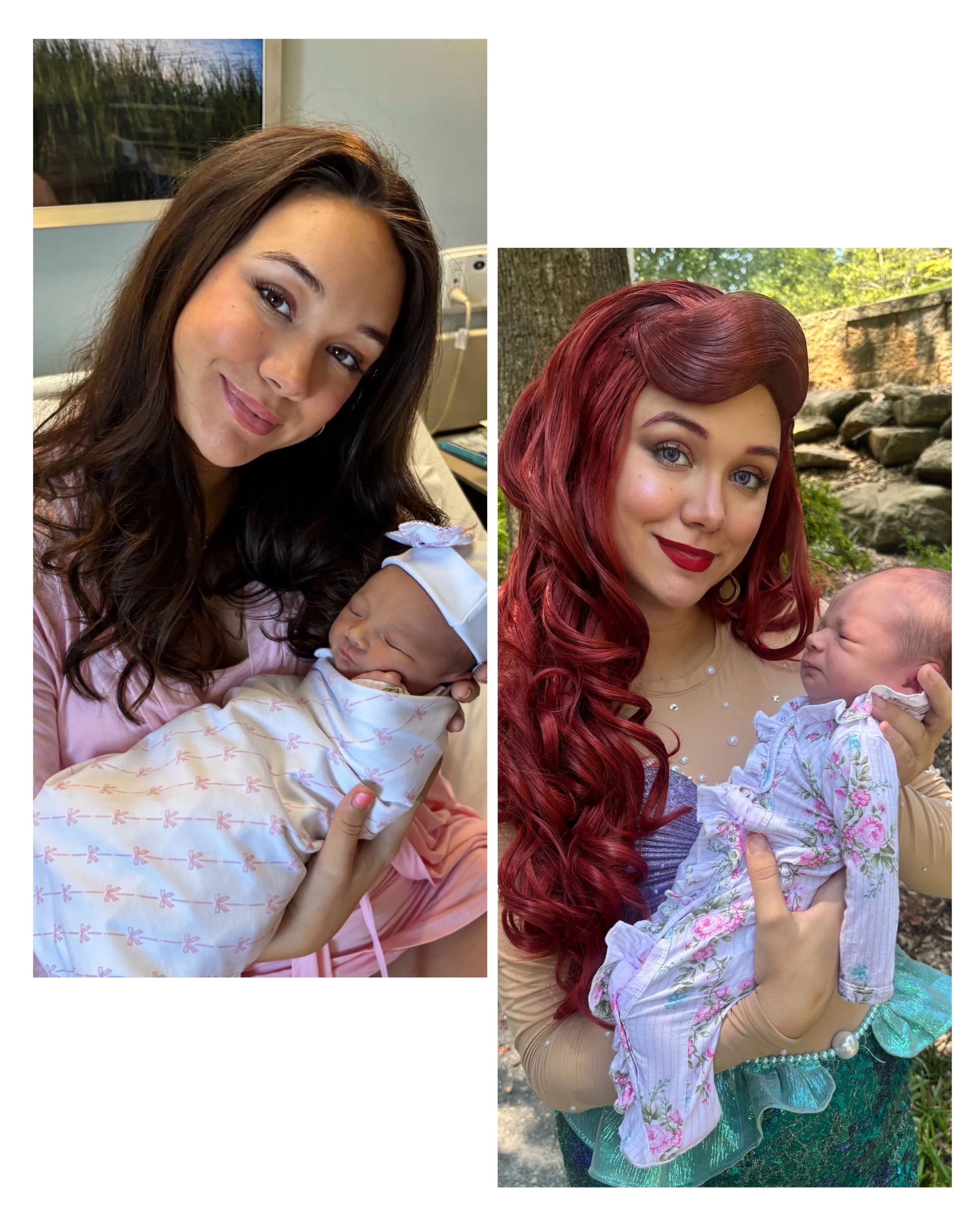 Introducing the newest little princess in our kingdom: Eloise Jane Morris 🩷

And the story of how her mommy unexpectedly became Ariel just two weeks postpartum&hellip; 🧜🏻&zwj;♀️🫧

Due to a mix-up between &ldquo;this Sunday&rdquo; and the date lis