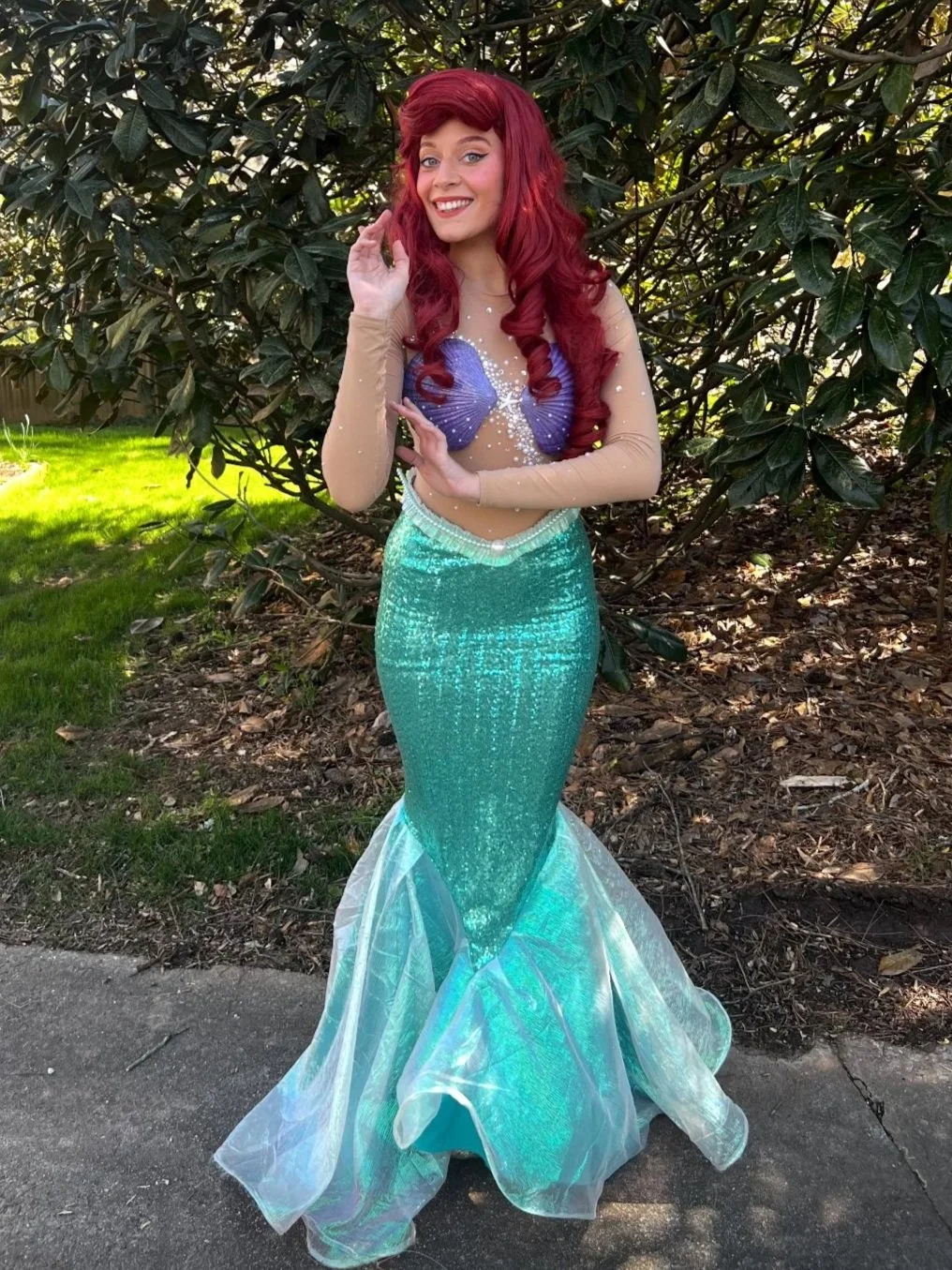Ariel from the little mermaid birthday party disney princess character performer