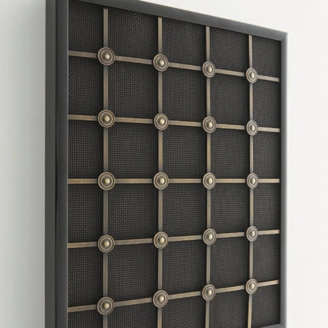 Medium Square Grille w/ Fine Mesh and Plain Rosettes Shown