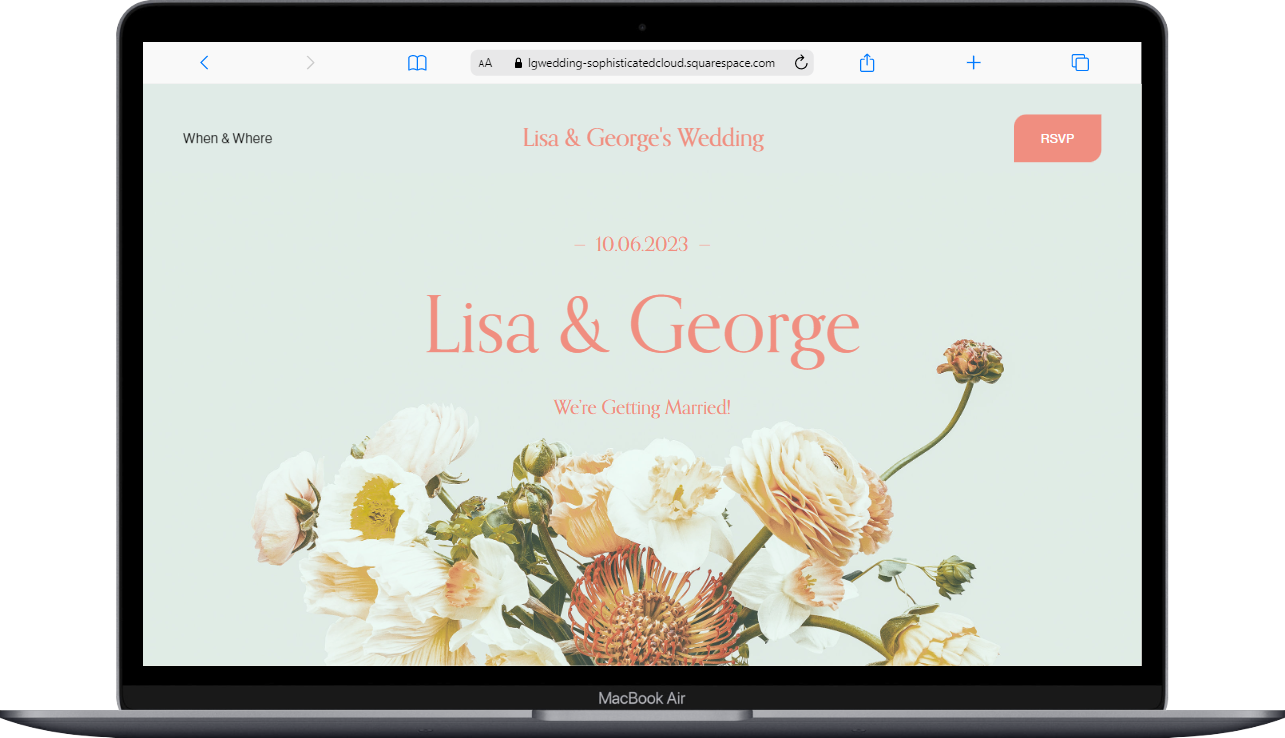 Lisa & George's Wedding website.png