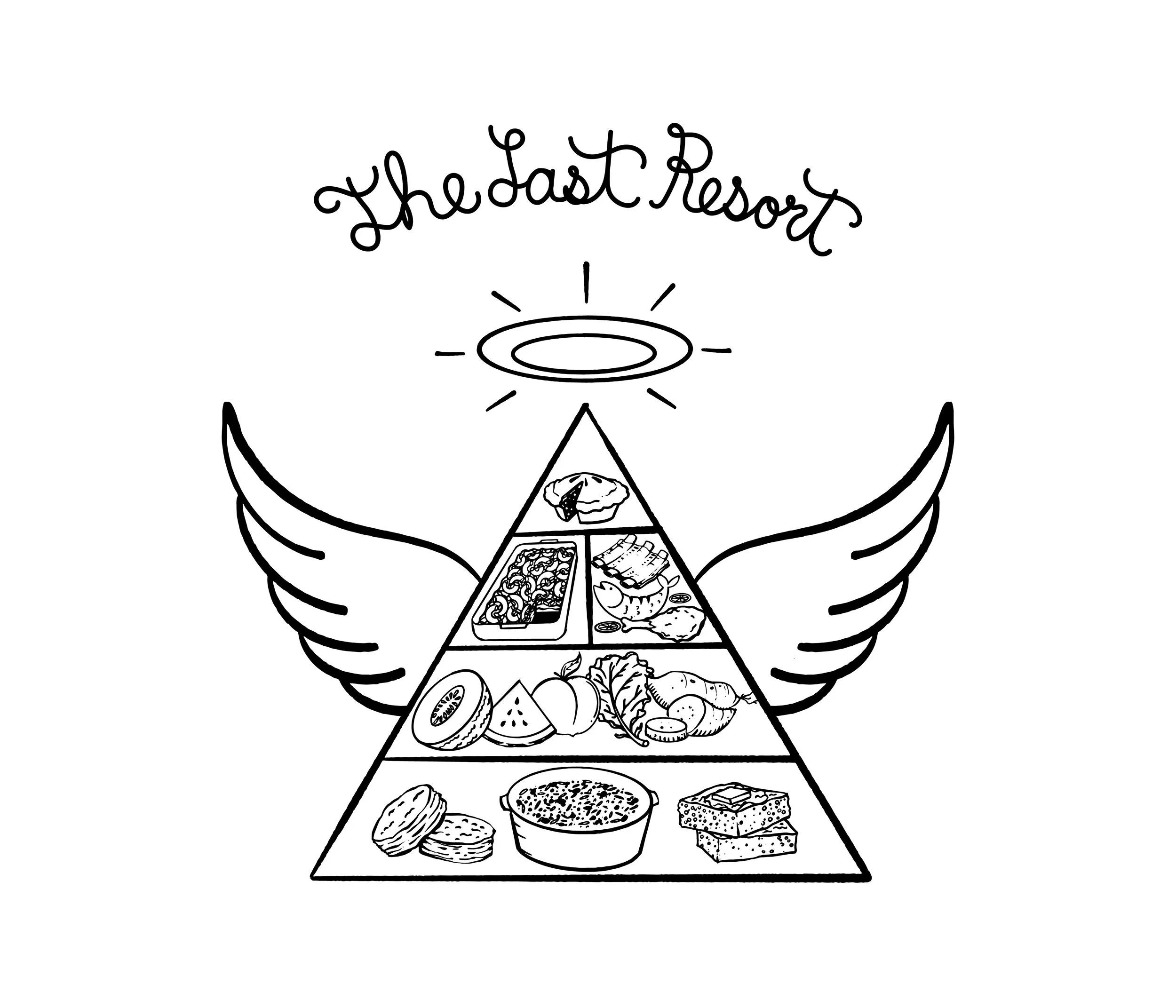 TLRAR Soul Food Pyramid Apron The Last Resort TLRAR Soul Food Pyramid Apron The Last Resort