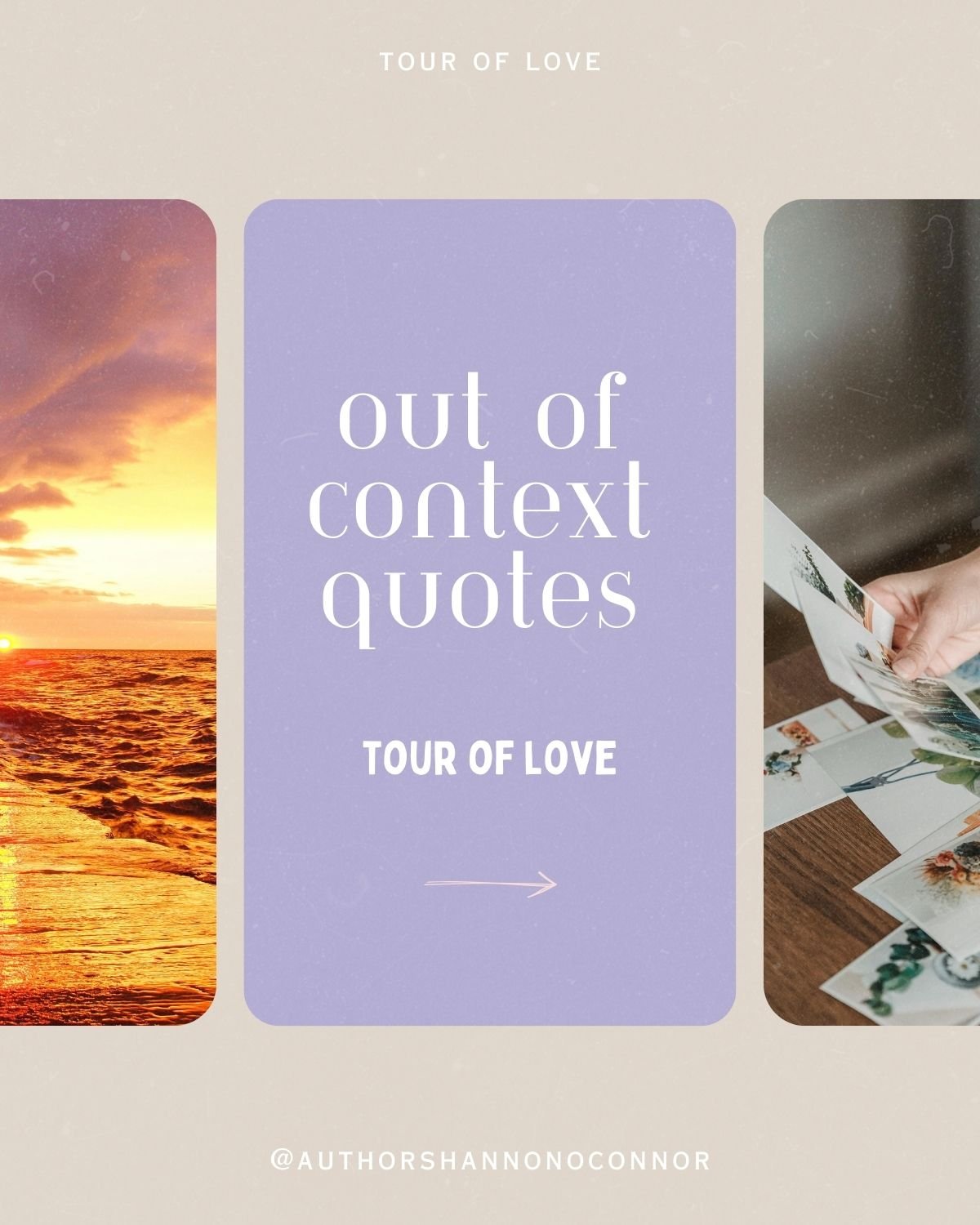 Tour of Love Out of Context Quotes 

A photographer, her fake girlfriend &amp; a chance to make her cheating ex jealous. 

I didn&rsquo;t think it would be hard to be her fake girlfriend, until I realized I was falling in love with her.

Heather Owen