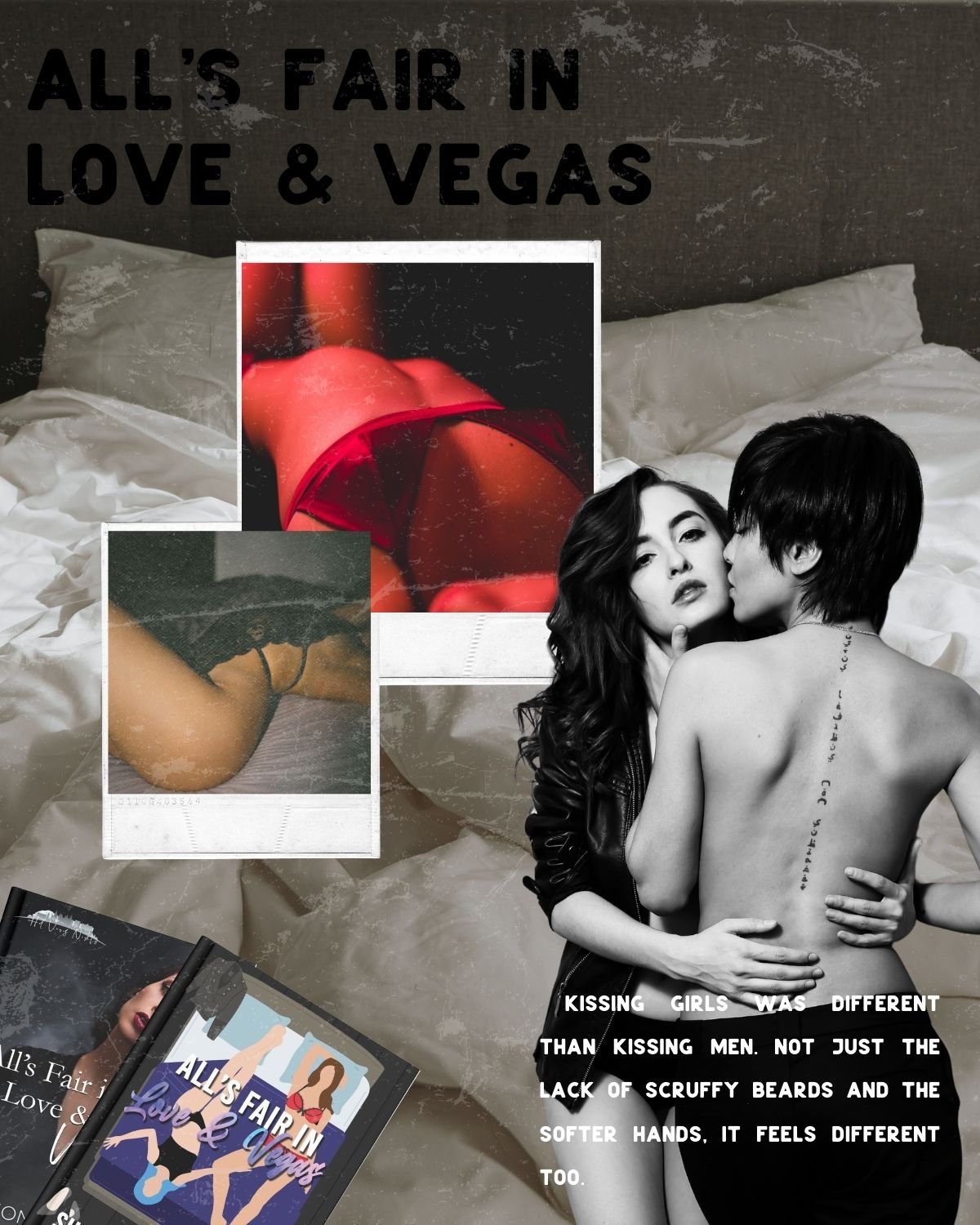 What to Expect: 
🛏️ Only one bed
👰🏻&zwj;♀️Best friend's wedding
🩷Bi Awakening
👩🏼&zwj;🤝&zwj;👩🏻 Sapphic Romance
🎀 Set in Las Vegas, NV

Read Now: https://books2read.com/alls-fair-vegas