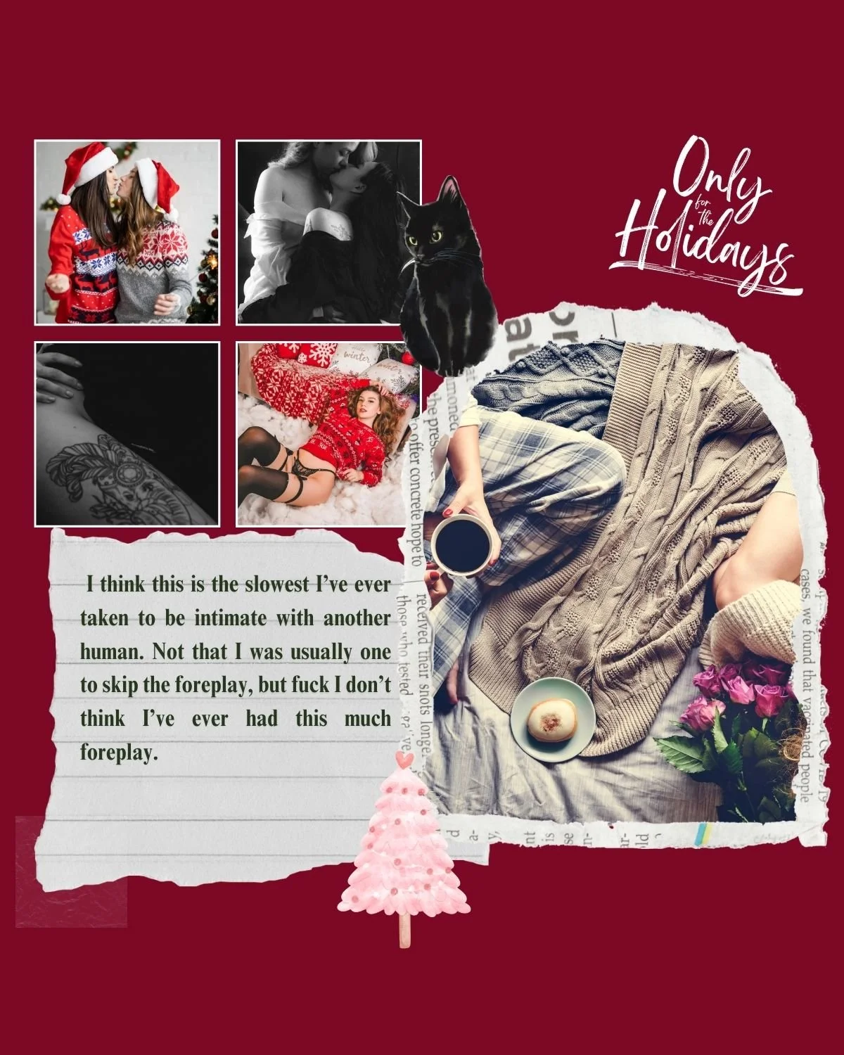 What to Expect: 

❤Strangers to Lovers
🌟Fake Dating
👩🏻&zwj;🤝&zwj;👩🏼 Sapphic romance
💃 Dancer/Tattoo Artist
🌈 Spicy FWB to Lovers
🎄Holiday Romance
🏡 Set in Seaside, OR

⛄️Read Now: https://books2read.com/Only-for-the-Holidays