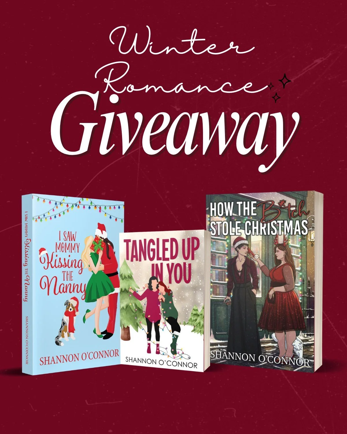 Let's celebrate the winter holidays with a giveaway! 

I'd love to giveaway 3 signed paperbacks as a way of  giving  back to the readers who always make my day just a little bit better!

Enter to win:

🎊 SIGNED copies of I Saw Mommy Kissing the Nann
