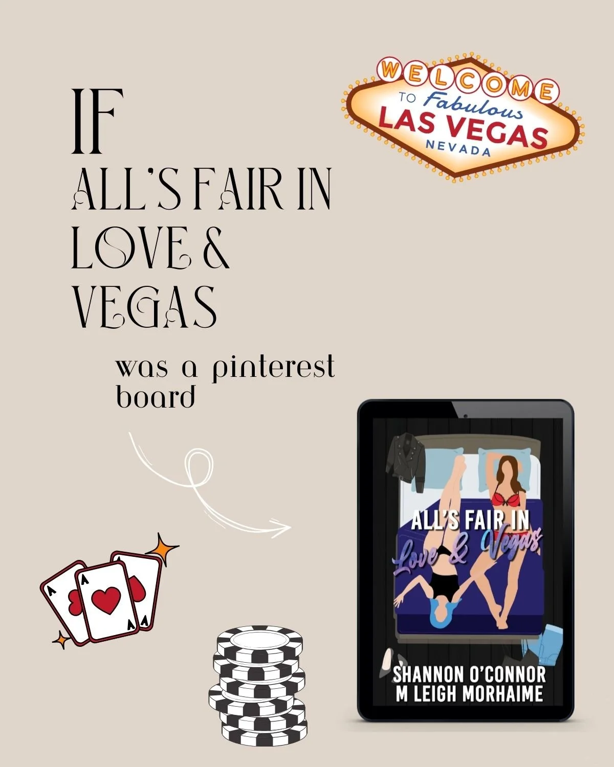What to Expect: 
🛏️ Only one bed
👰🏻&zwj;♀️Best friend's wedding
🩷Bi Awakening
👩🏼&zwj;🤝&zwj;👩🏻 Sapphic Romance
🎀 Set in Las Vegas, NV

Read Now: https://books2read.com/alls-fair-vegas