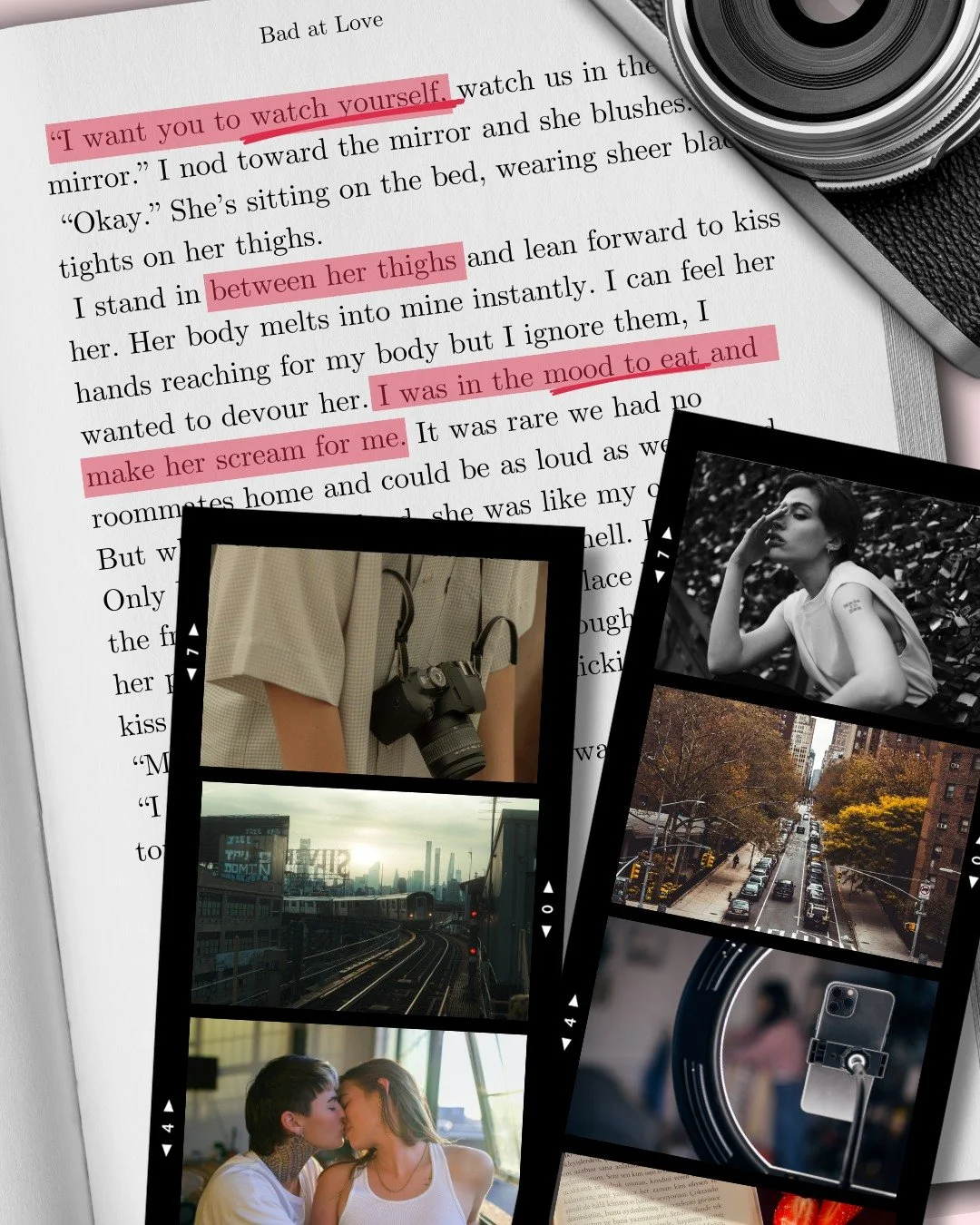 Read this if you love:

👩🏼&zwj;🤝&zwj;👩🏻 Sapphic romances

📱Influencer / Photographer

❤️ Mental Health Rep.

🌈 FWB to Lovers

🏙️ Set in NYC

Preorder before June 1st 2026 to save $2!

💋 https://books2read.com/bad-at-love-