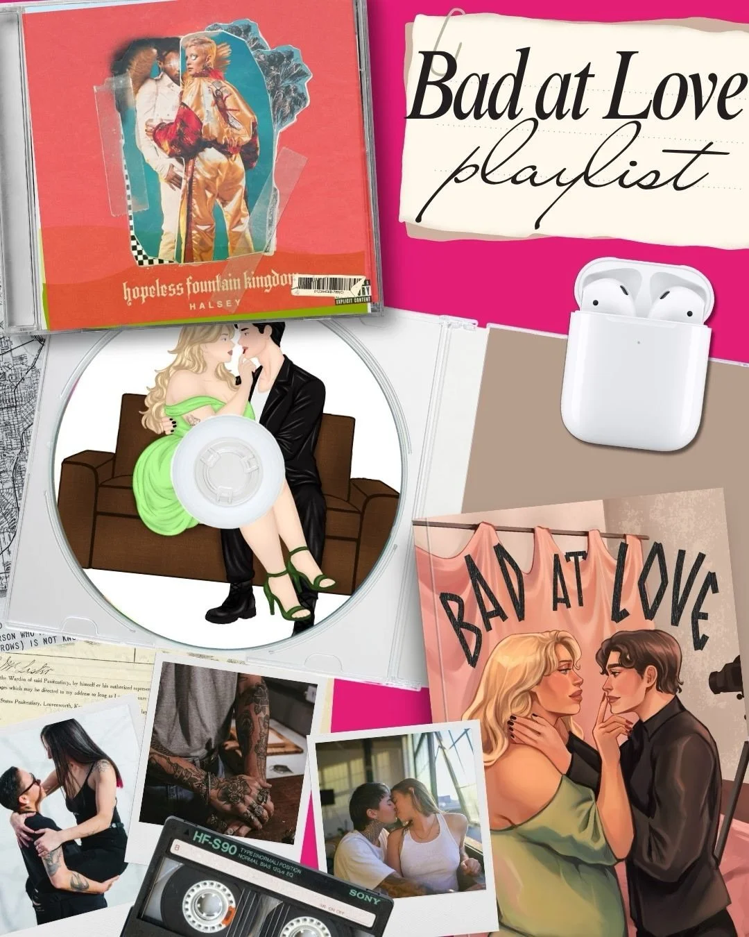 🌈 Bad at Love Playlist reveal 🌈 

There&rsquo;s at least 30 songs on this list I had too much fun adding them!