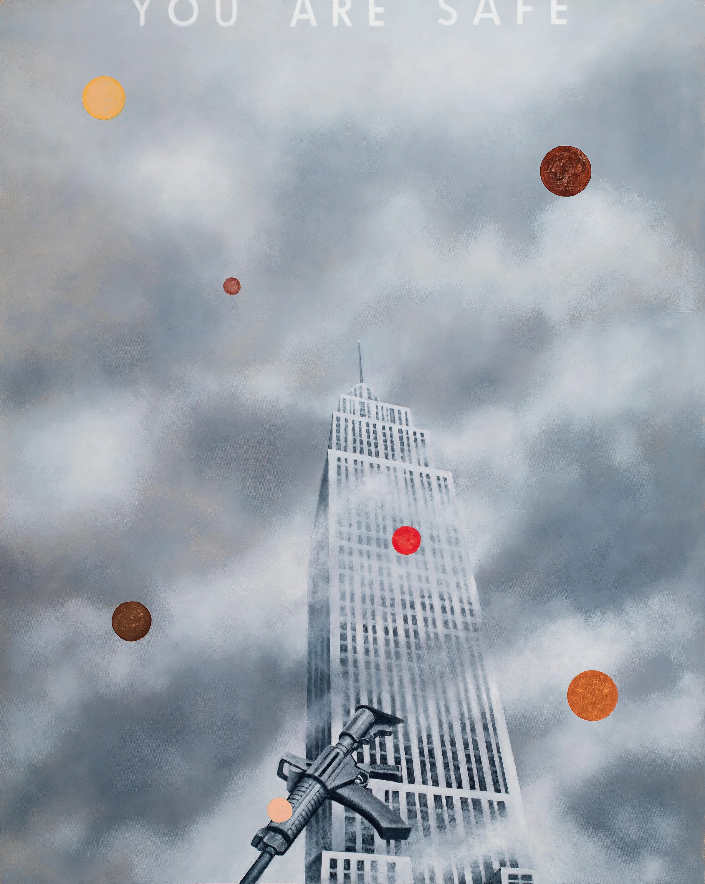 You Are Safe, 2021, oil on canvas, 48 x 60 in
