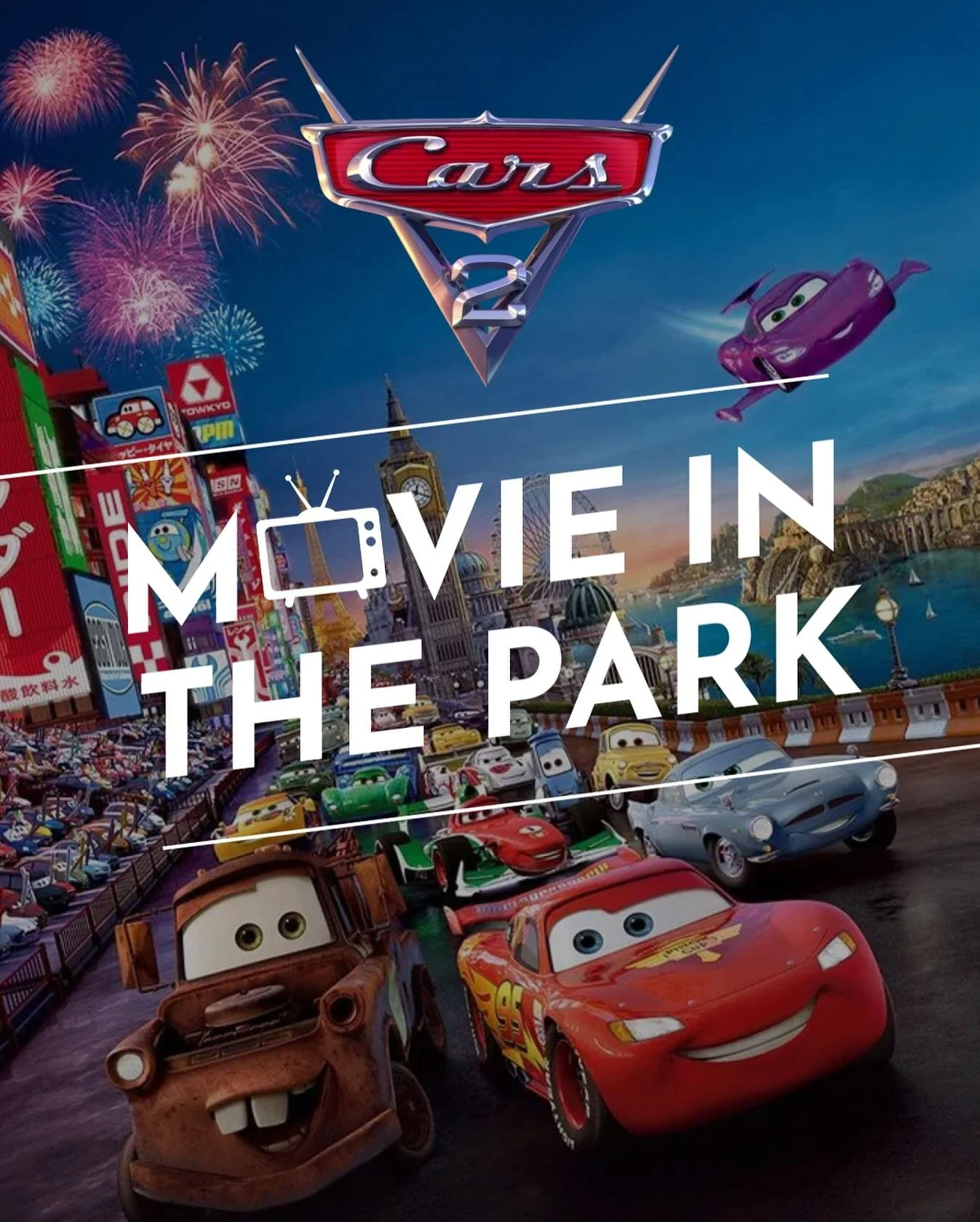 MOVIE IN THE PARK THIS FRIDAY! 

This Friday, August 8th, we will be watching Cars 2 on The Pavilion Screen. The movie will begin at 6:30pm, so please be sure to get here early, and bring your own chair! 

#wirepark #watkinsvillega #oconeecountyga