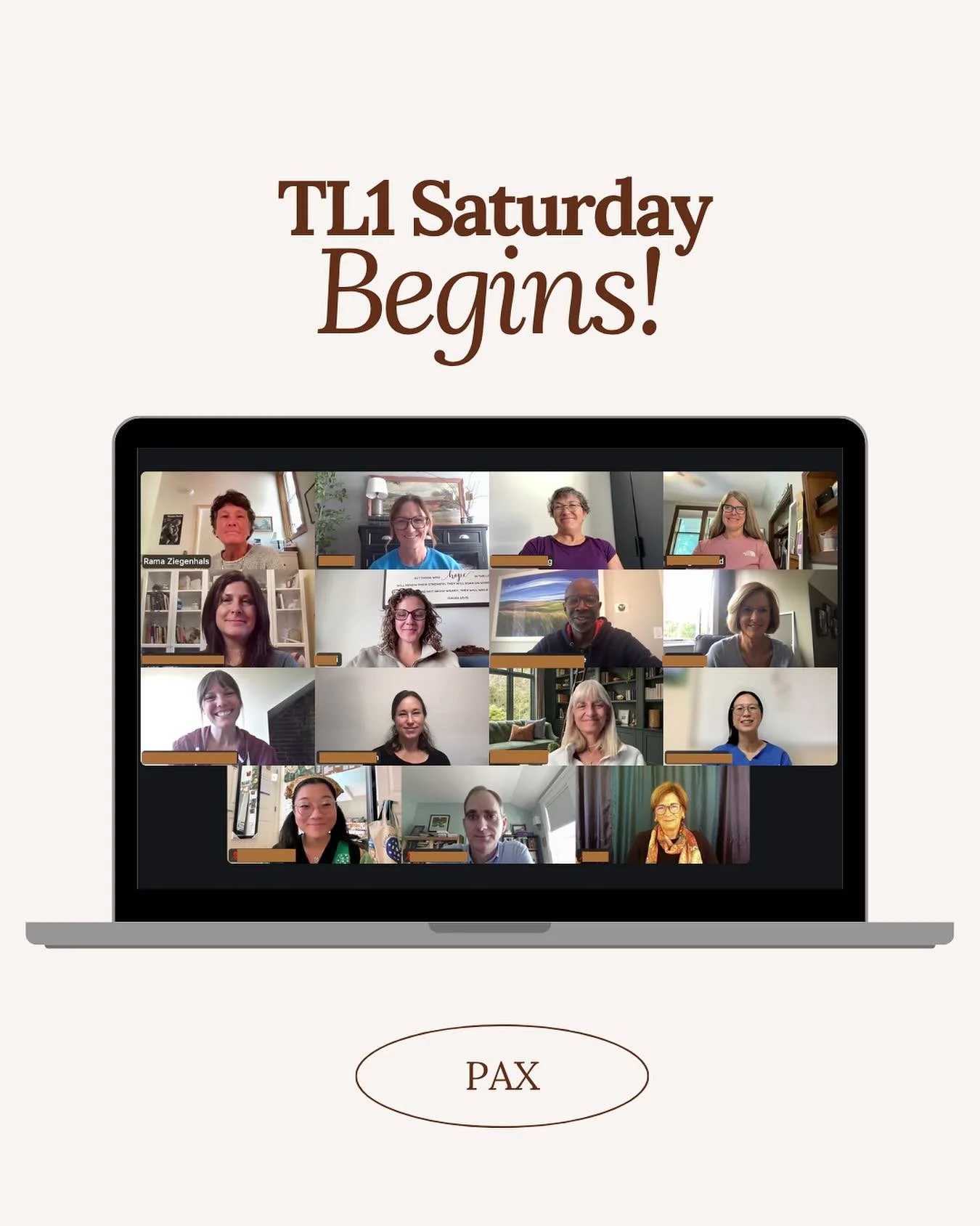 In our house, Saturday mornings are for PAX classes!

We are so thrilled to welcome in the beginning of another TL1 cohort ☺️

Can&rsquo;t wait to see where the next 9 months takes each &amp; every one of you.

Just one more TL1 to begin coming this 