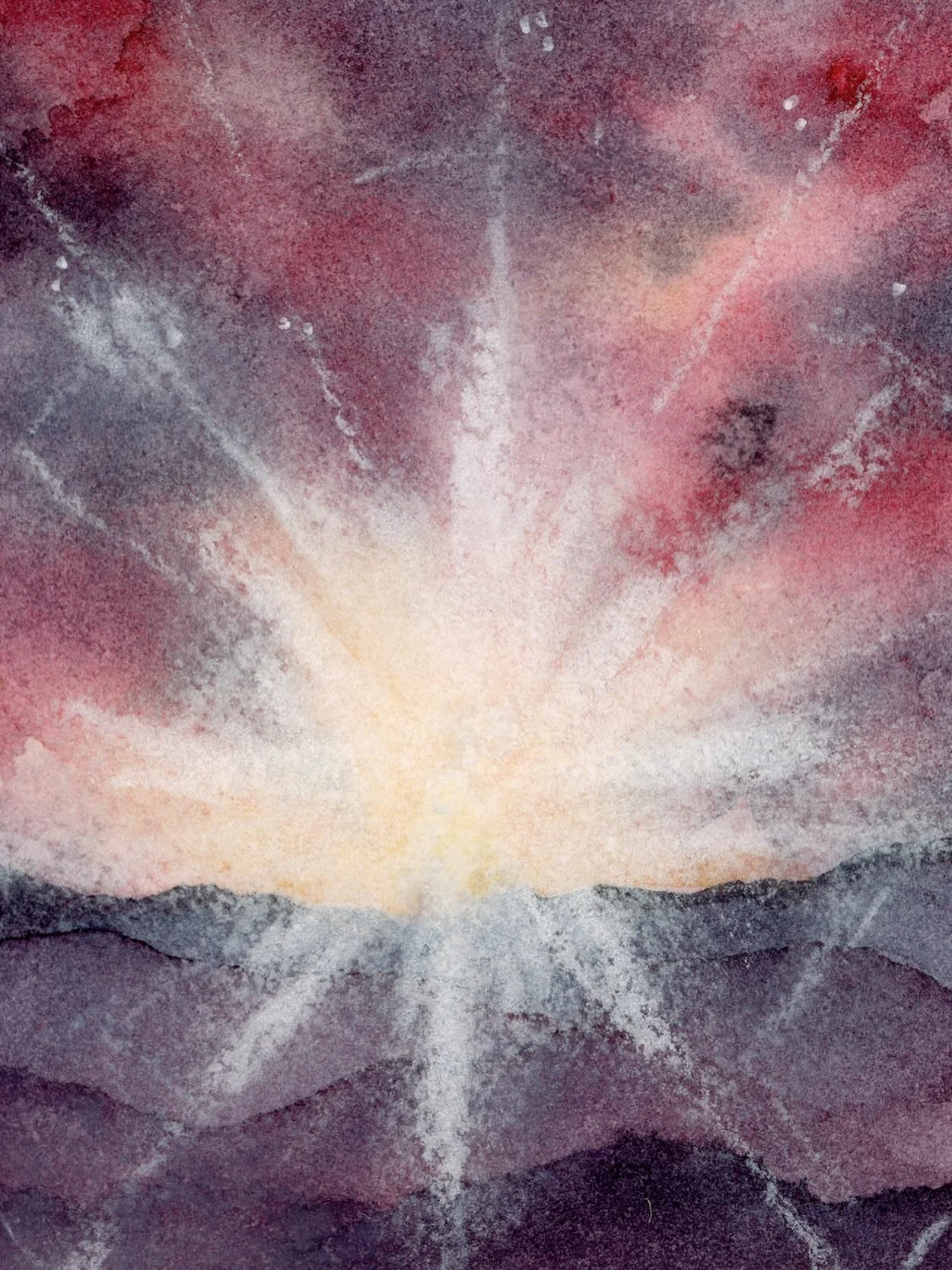 On January 6th we entered the season of Epiphany ✨- a time that celebrates the arrival of the three Kings and light breaking into darkness.

This painting was prayerfully created by PAX graduate, spiritual director, &amp; artist Shauna Kurihara, and 