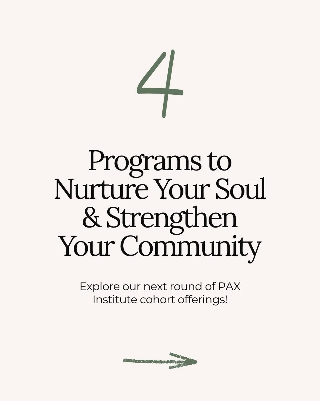 New cohort dates are live!

It&rsquo;s been beautiful to already see the registrations flowing in &amp; hear what draws each one of you to towards soul care.

If you want more info on any of these programs comment &ldquo;PAX&rdquo; below &amp; I&rsqu