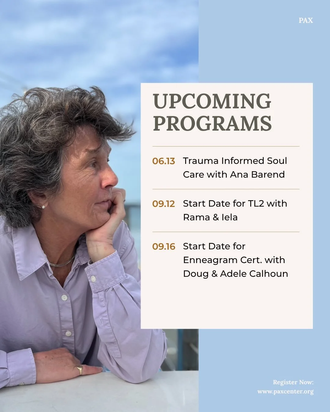 6 Dates. 1 Workshop. 4 Training Programs.

All crafted with love, prayer, &amp; intention for you.

Comment &ldquo;LINK&rdquo; below 👇 for more details on all the above! 

Now is the time to take the action step ☺️