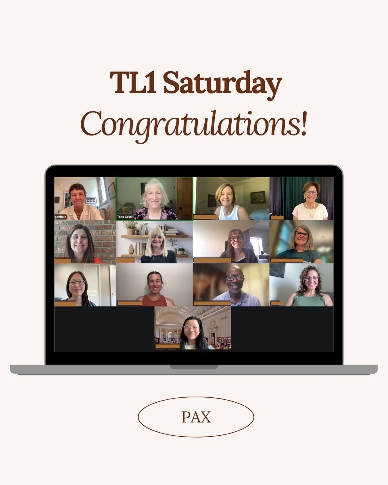 A huge congrats to our most recent group of graduates from our TL1 Saturday cohort! 👏

May you have a moment to take a deep breath, savor all the ways you&rsquo;ve grown with God this year, and CELEBRATE each other ☺️

P.S. if you too want to be a T