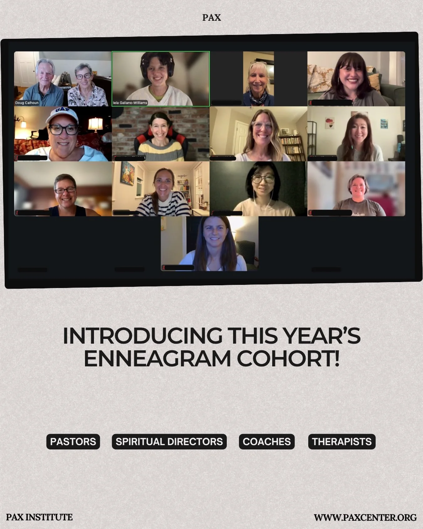It is so lovely to be a participant again alongside this wonderful group!

I can already sense how the teaching and guidance are impacting my own life with God as well as how I&rsquo;m listening to those I see as a spiritual director and therapist.

