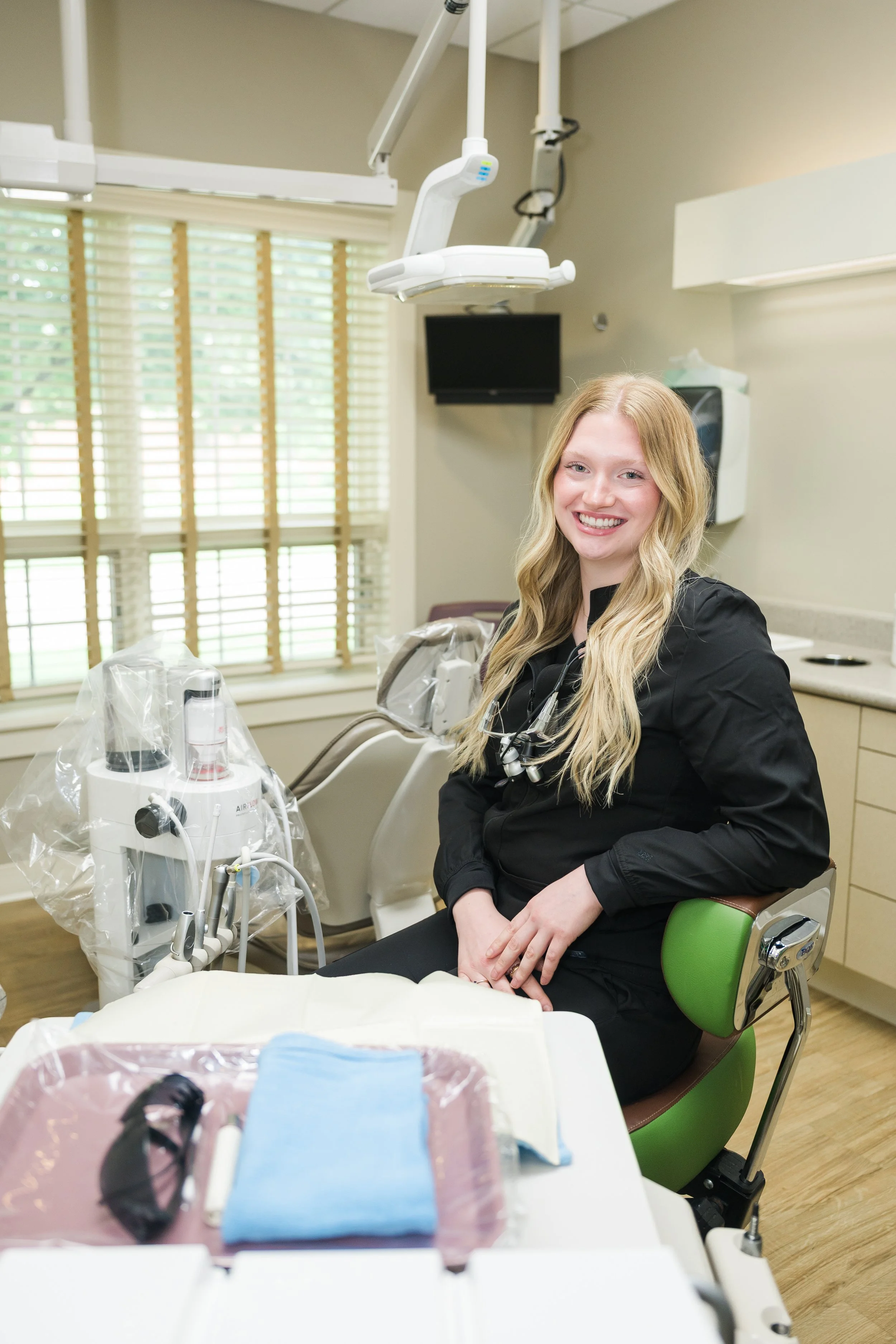 Bloomington il dentist office dental hygienist headshots