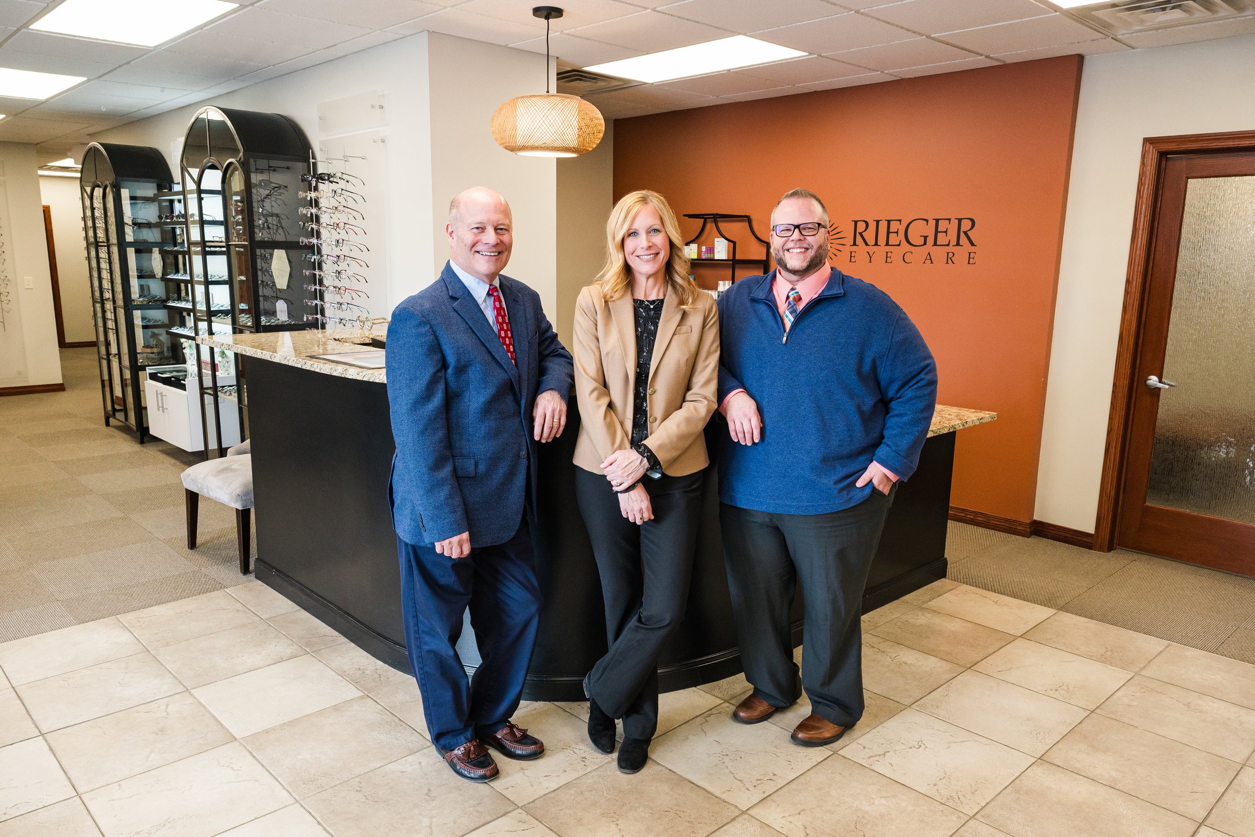 Rieger Eyecare Brand Photography in Normal, IL: Welcoming a Growing Team