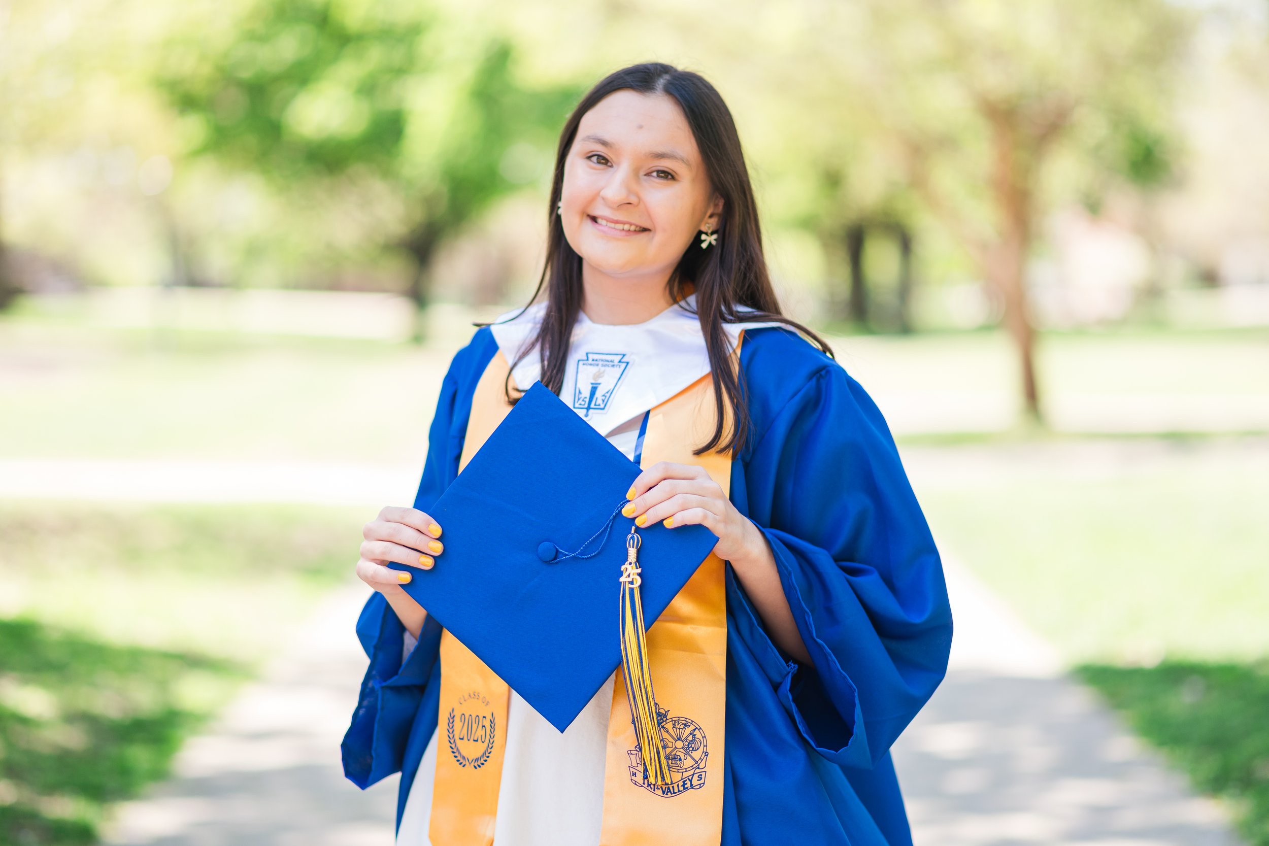 Cap and Gown Graduation Photos in Bloomington-Normal, Illinois