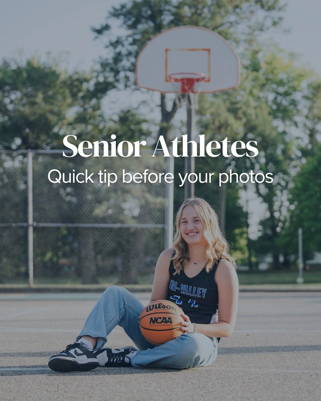 Senior athletes &mdash; a quick prep tip before your photos.

You don&rsquo;t need to look different.
Just like the best version of you.

A few simple things help a lot:

&bull; Clean uniform + gear ready
&bull; Hair styled the way you normally wear 
