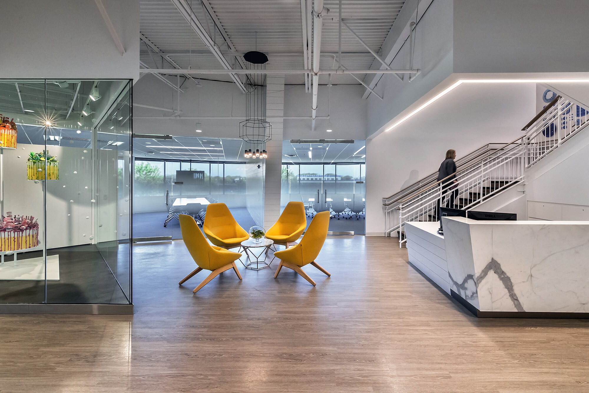 Wilton Brands inhabited their previous four-building campus for over 35 years; their workspace had grown organically without much tactical planning, so the client made the decision to relocate. 