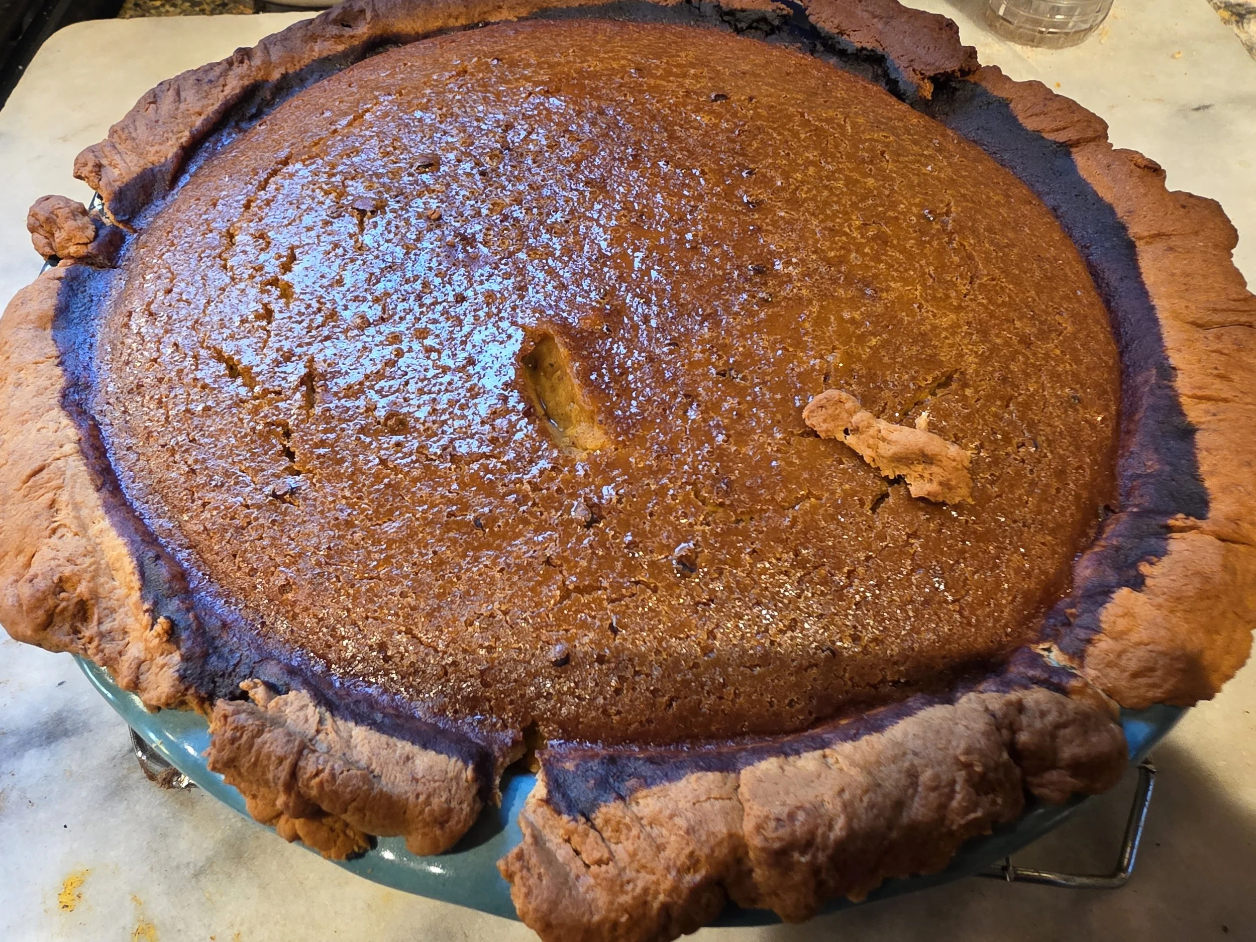 Well, I burned the pie but...
