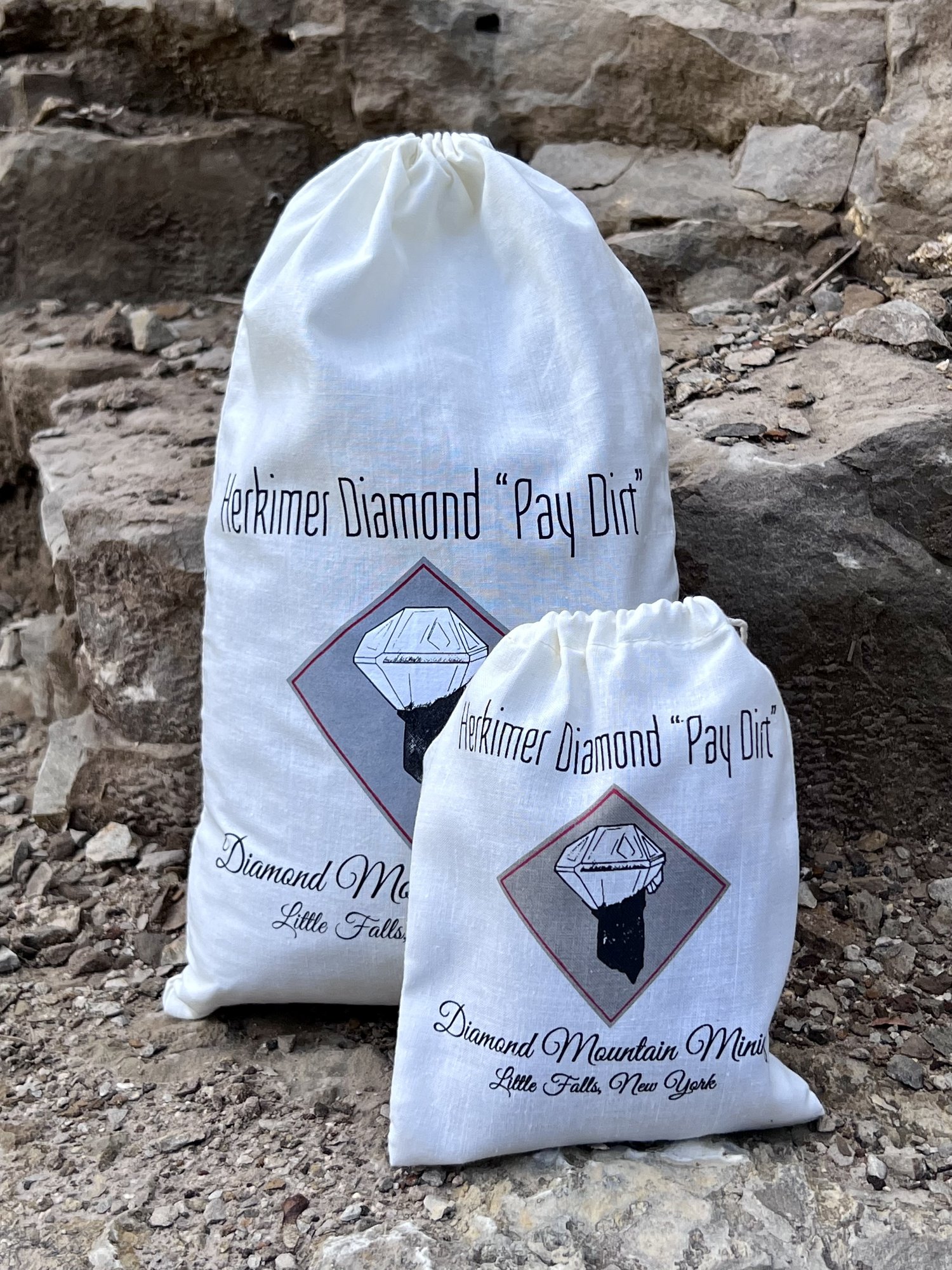 Small Herkimer Diamond Pay Dirt (2lbs) — Diamond Mountain Mining, Ltd.